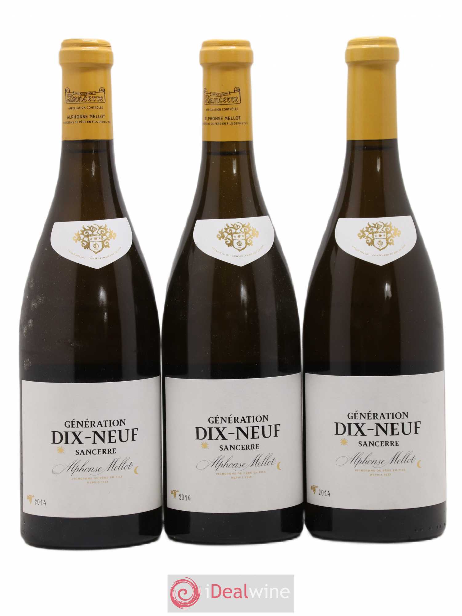 Sancerre Génération XIX Alphonse Mellot 2014 - Lot de 3 bouteilles - 0