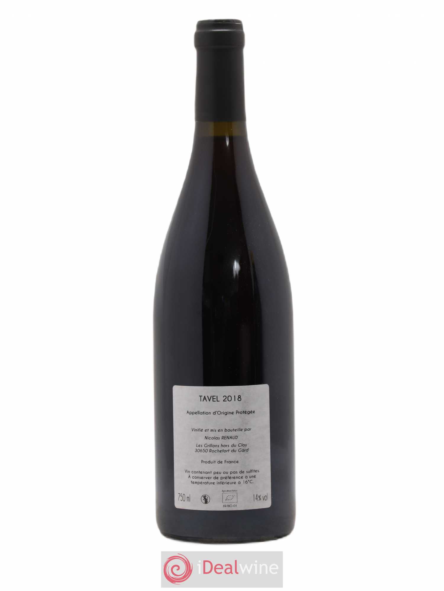 Tavel Clos des Grillons 2018 - Lot de 1 bouteille - 1