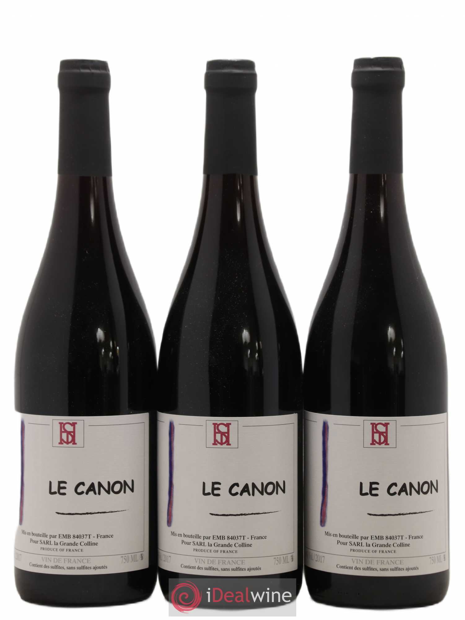 Vin de France Le Canon Hirotake Ooka - Domaine La Grande Colline 2017 - Lot de 3 bouteilles - 0