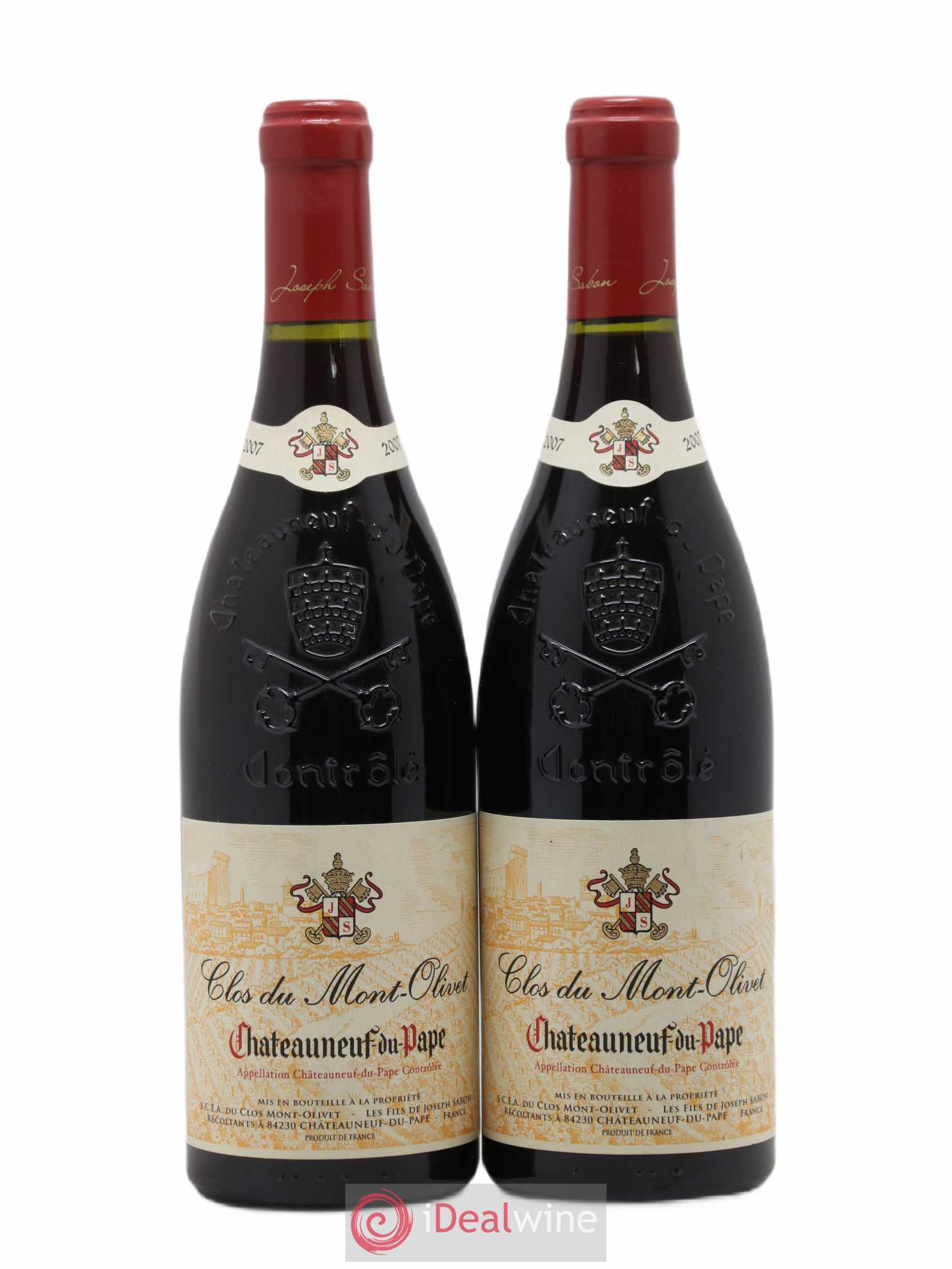 Châteauneuf-du-Pape Clos du Mont-Olivet 2007 - Lot de 2 bouteilles - 0