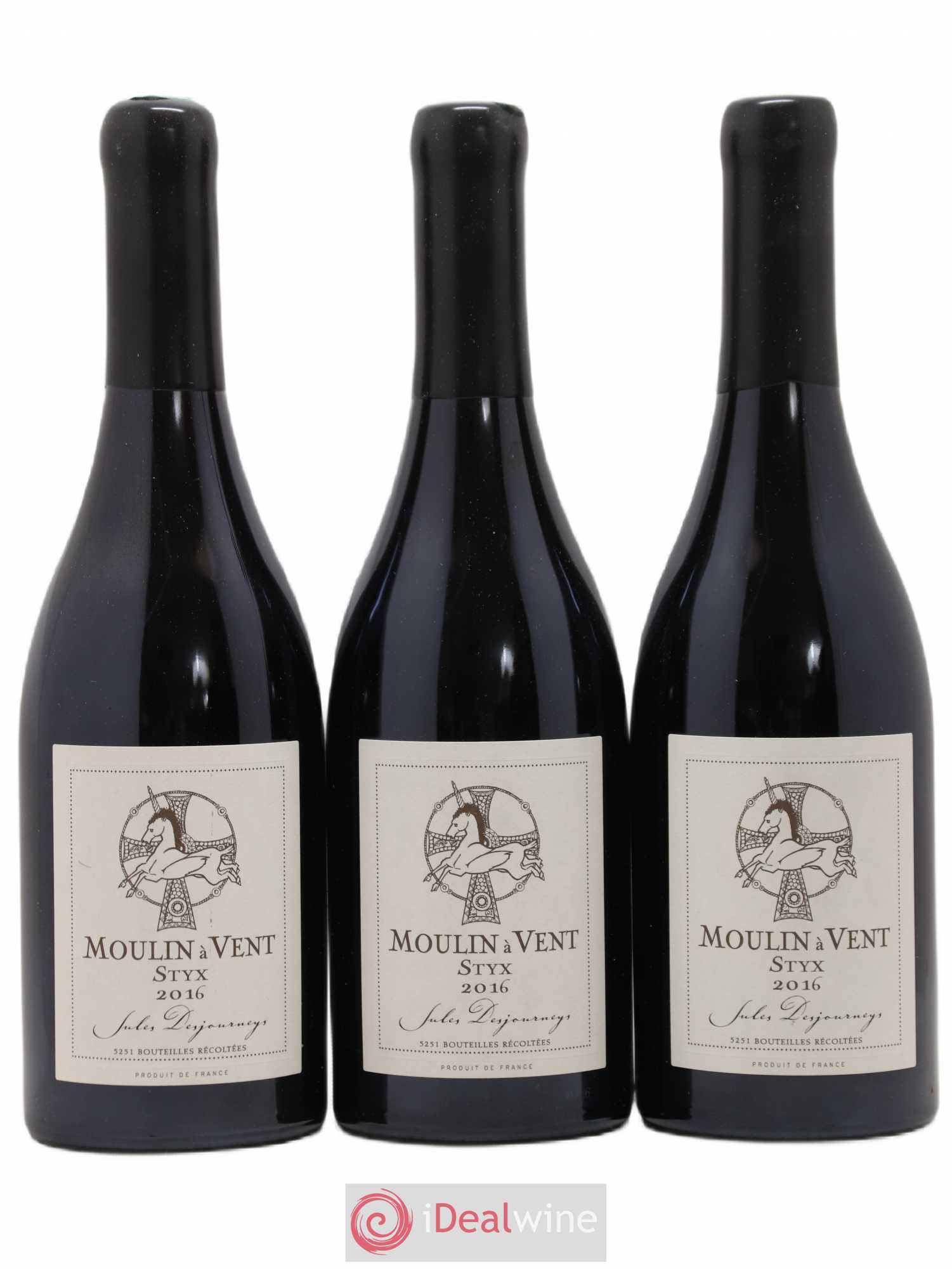 Moulin-à-Vent Styx Desjourneys 2016 - Lot de 3 bouteilles - 0
