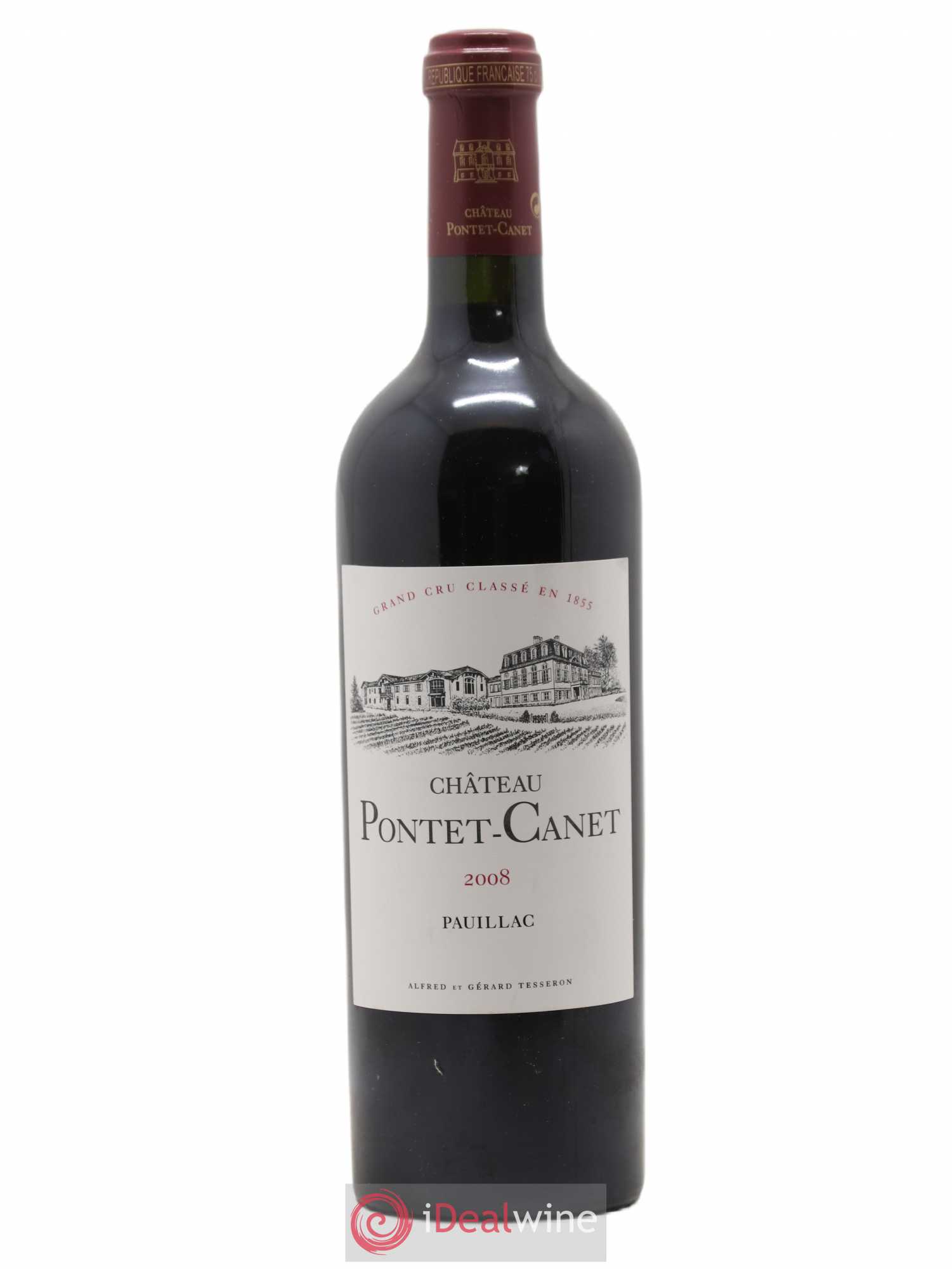 Château Pontet Canet 5ème Grand Cru Classé 2008 - Lot de 1 bouteille - 0
