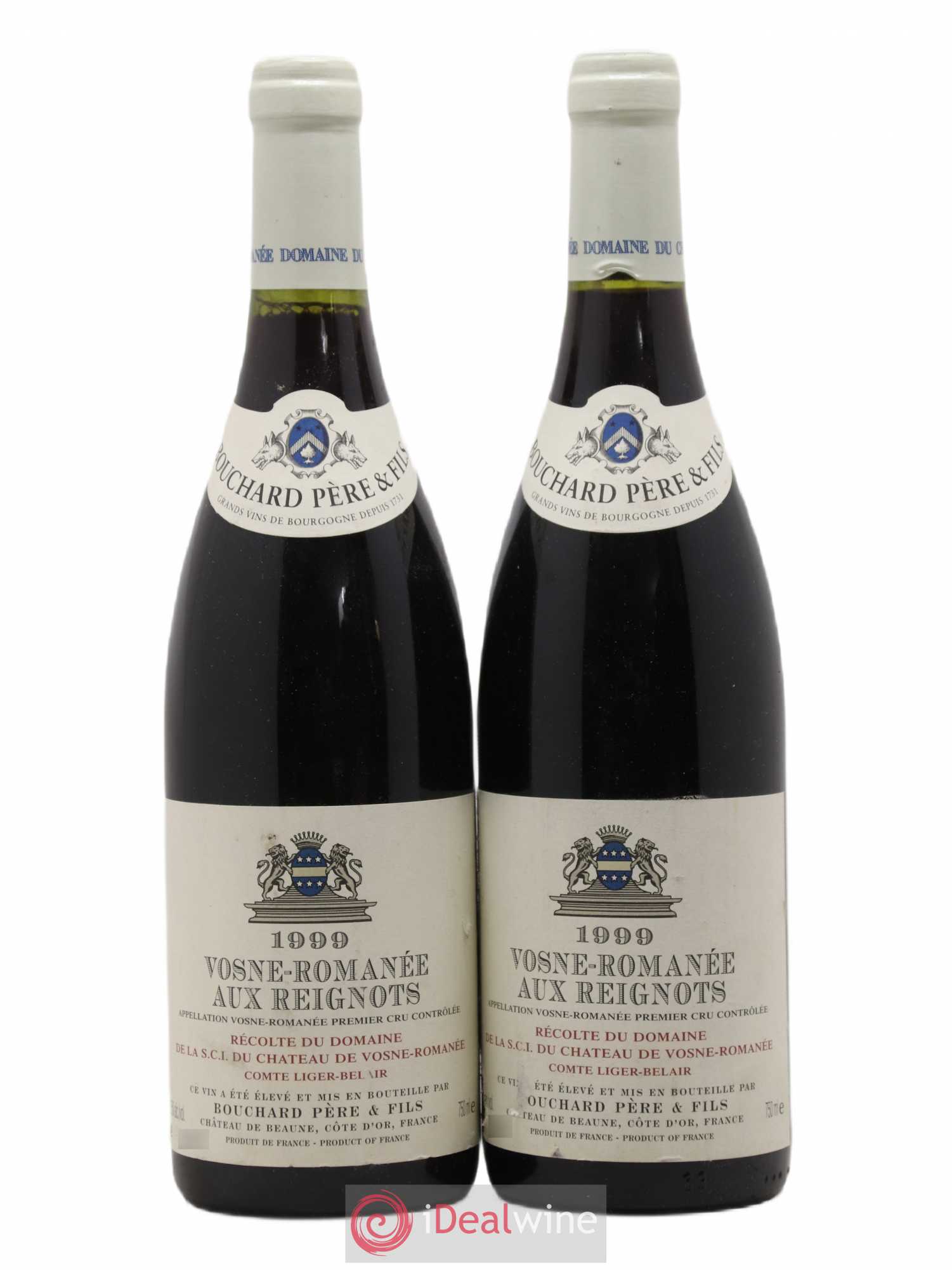 Vosne-Romanée 1er Cru Aux Reignots Bouchard Pere Et Fils Comte Liger Belair 1999 - Posten von 2 Flaschen - 0