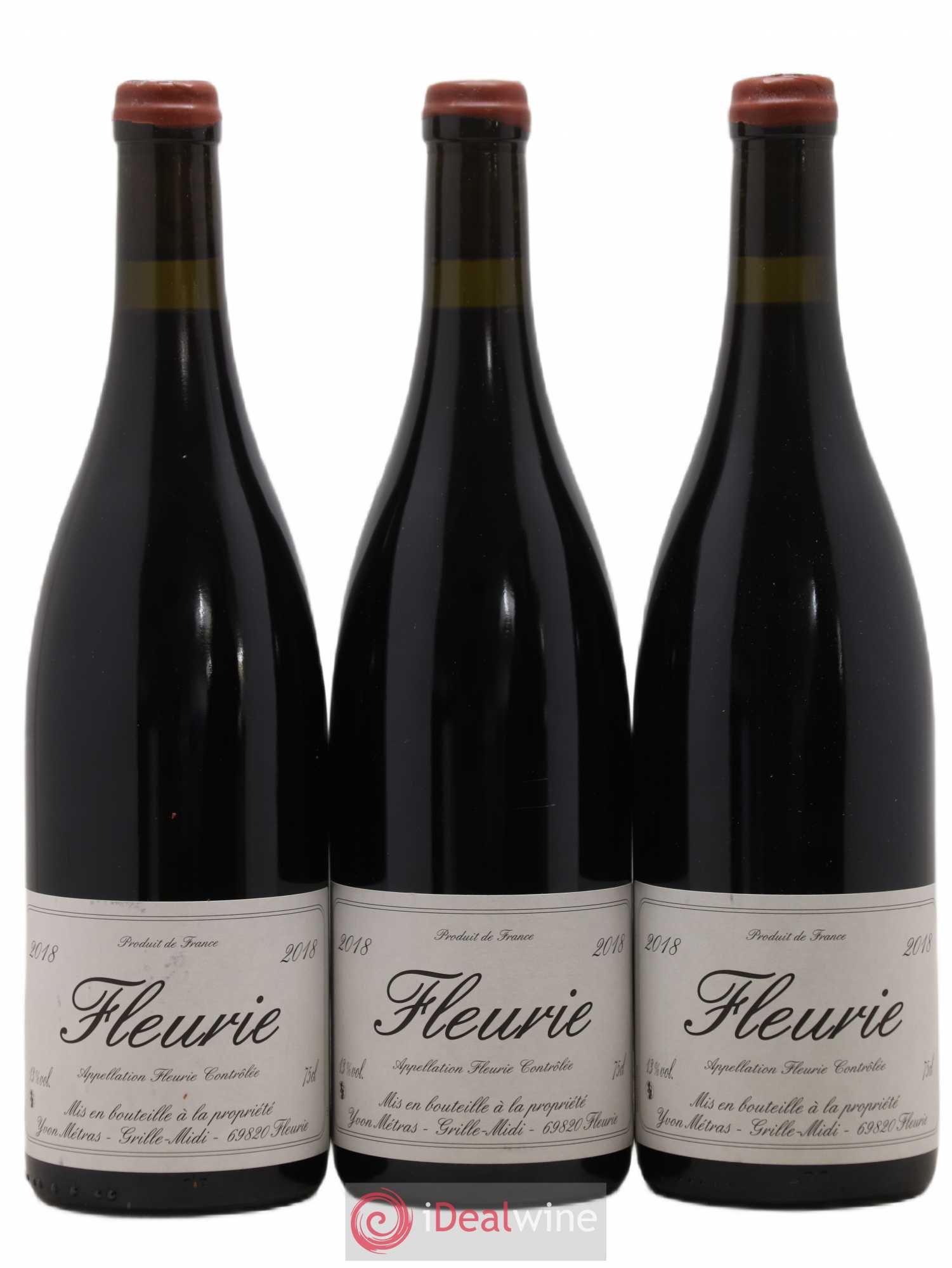 Fleurie Yvon Métras 2018 - Lot de 3 bouteilles - 0