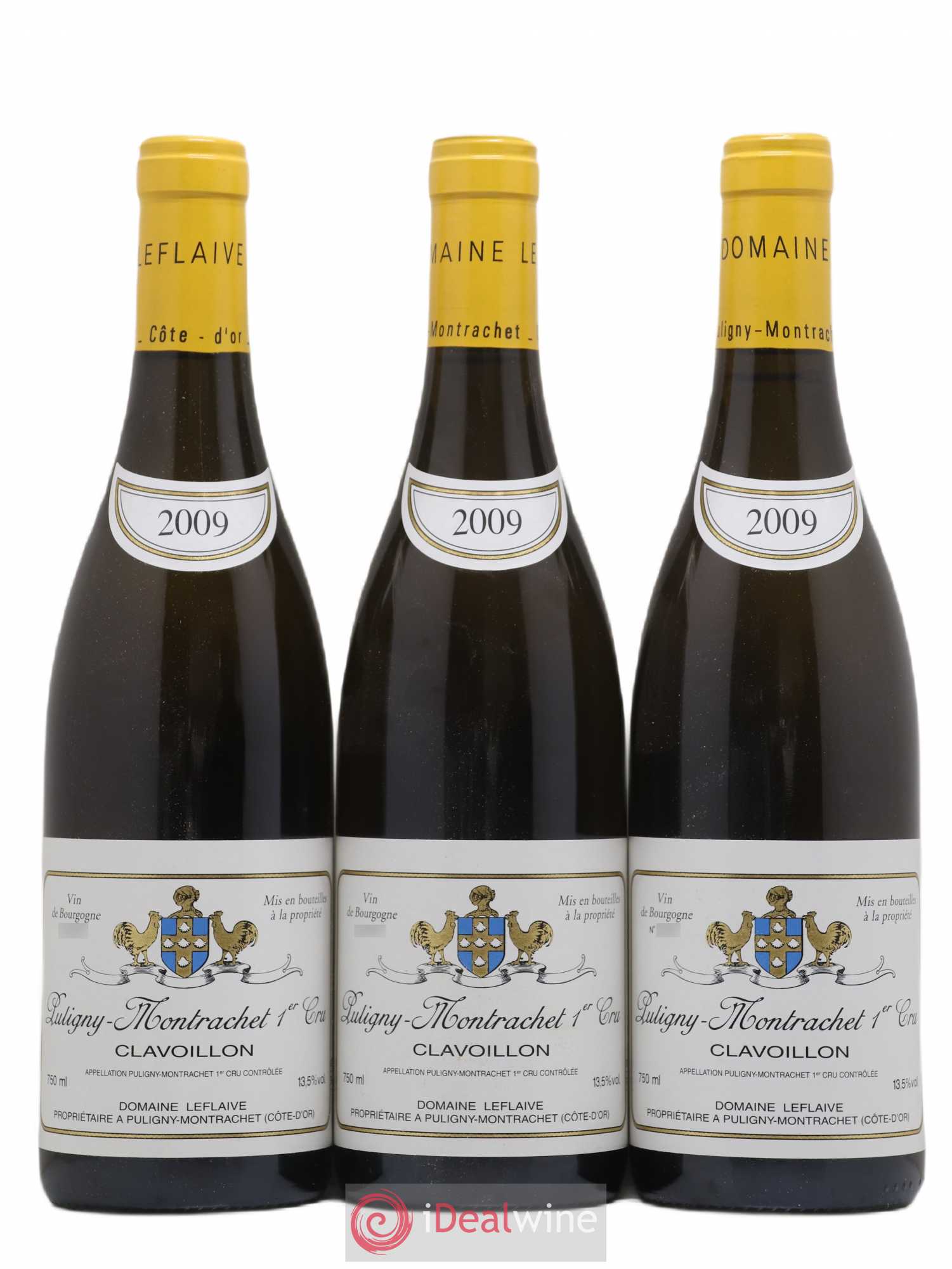 Puligny-Montrachet 1er Cru Clavoillon Leflaive (Domaine) 2009 - Lot de 3 bouteilles - 0