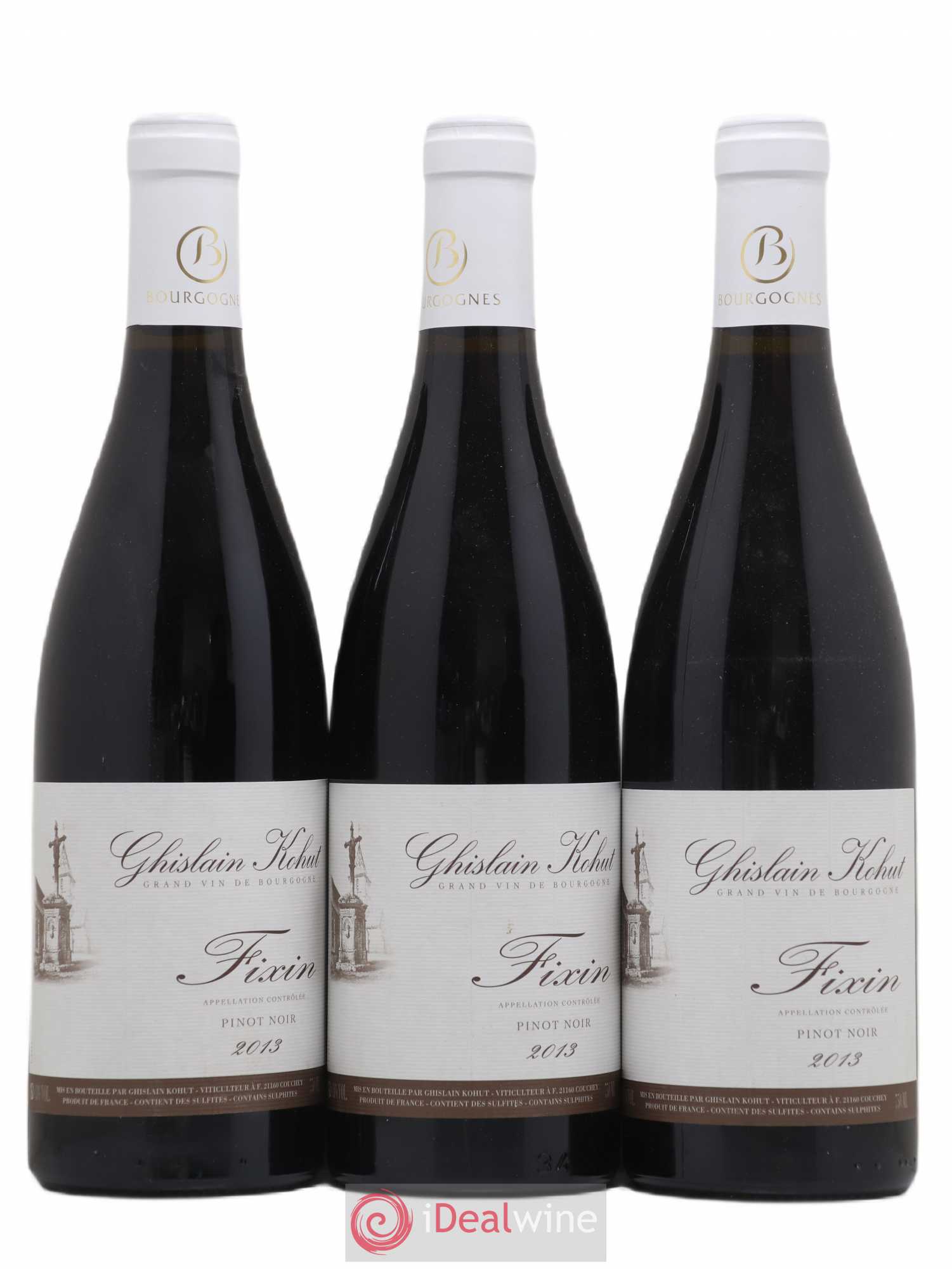 Fixin Ghislain Kohut 2013 - Lot de 3 bouteilles - 0