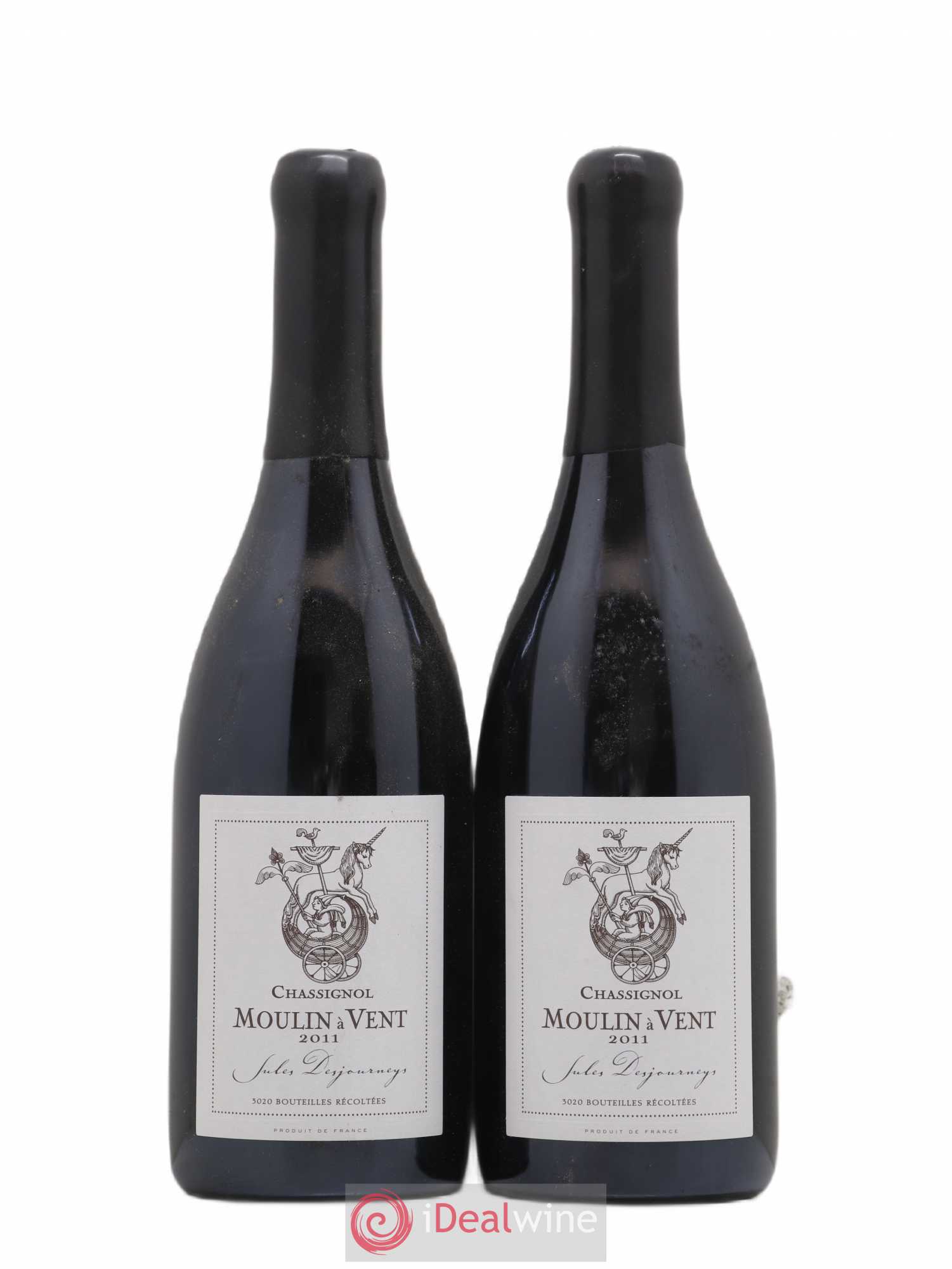 Moulin-à-Vent Chassignol Jules Desjourneys 2011 - Lot de 2 bouteilles - 0