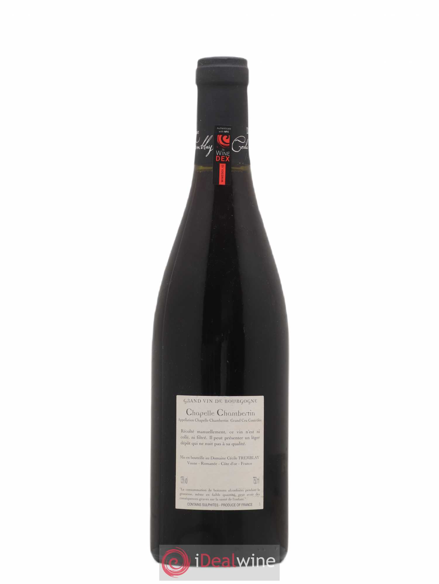 Chapelle-Chambertin Grand Cru Cécile Tremblay 2009 - Lot de 1 bouteille - 1