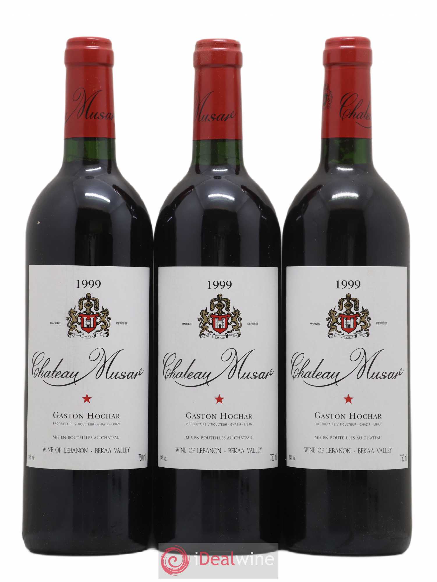 Château Musar Serge Hochar 1999 - Lot de 3 bouteilles - 0
