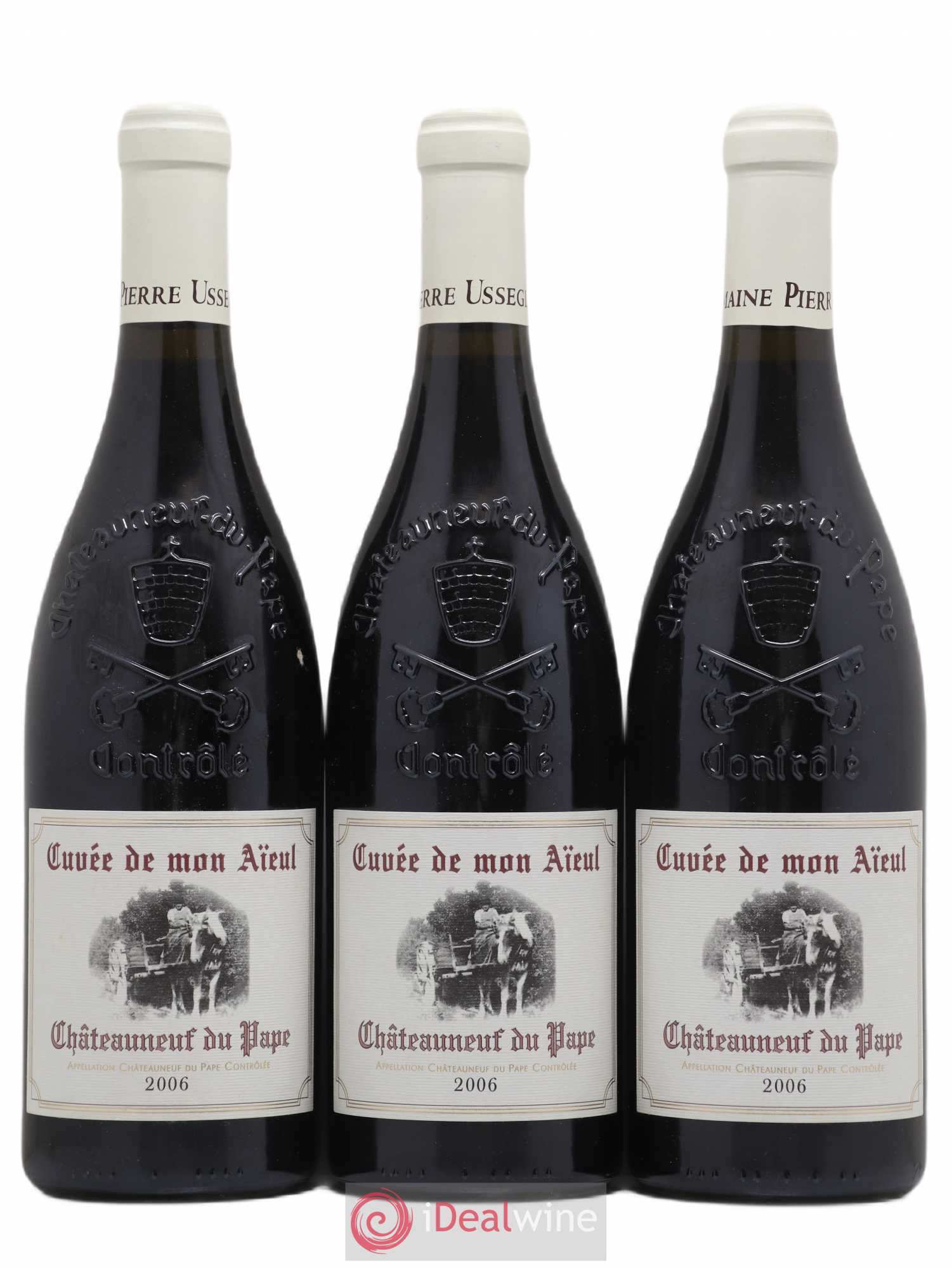 Châteauneuf-du-Pape Cuvée de mon Aïeul Pierre Usseglio & Fils 2006 - Lot de 3 bouteilles - 0