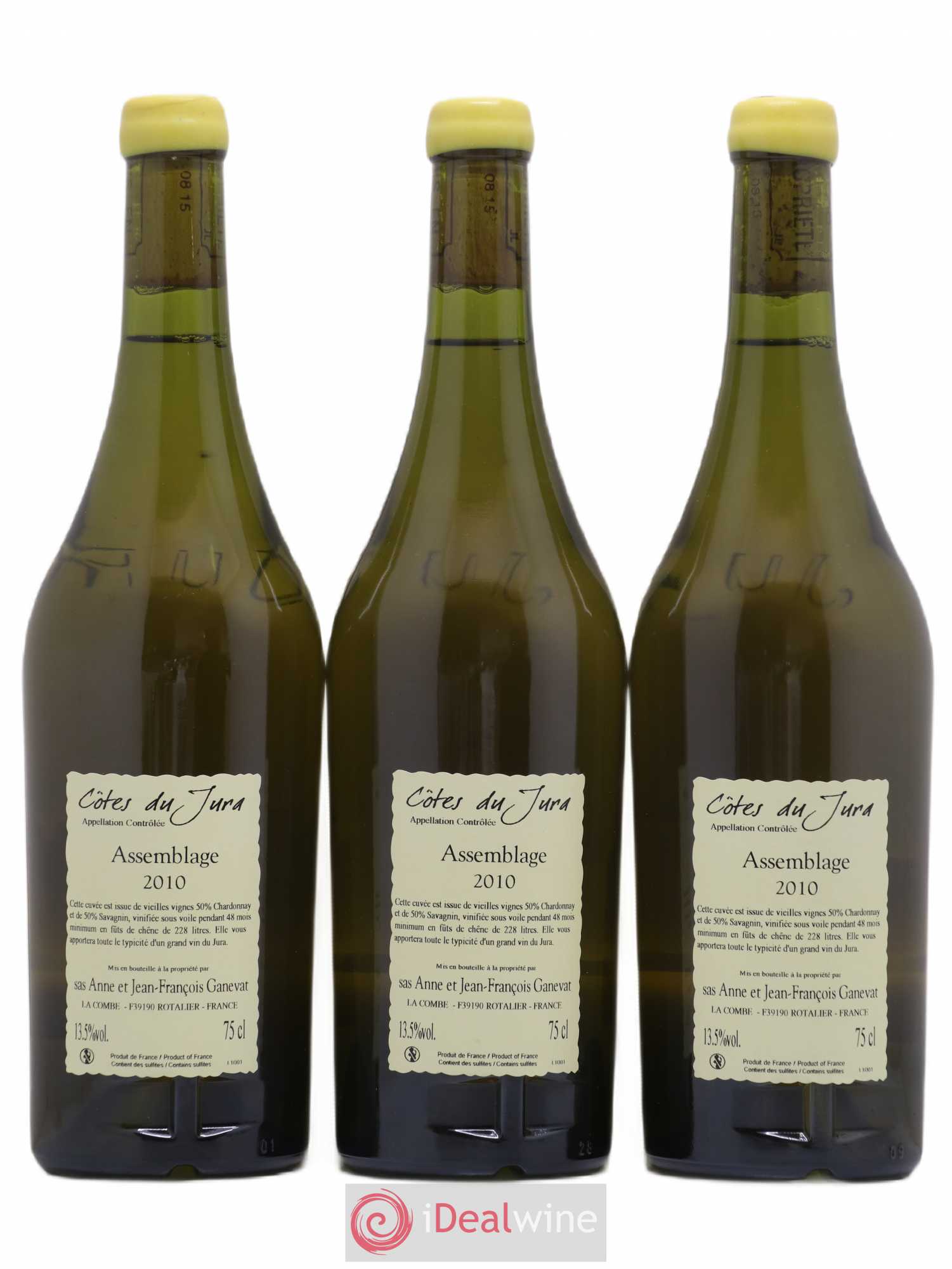 Côtes du Jura Cuvée de Garde Jean-François Ganevat (Domaine) 2010 - Lot de 3 bouteilles - 1