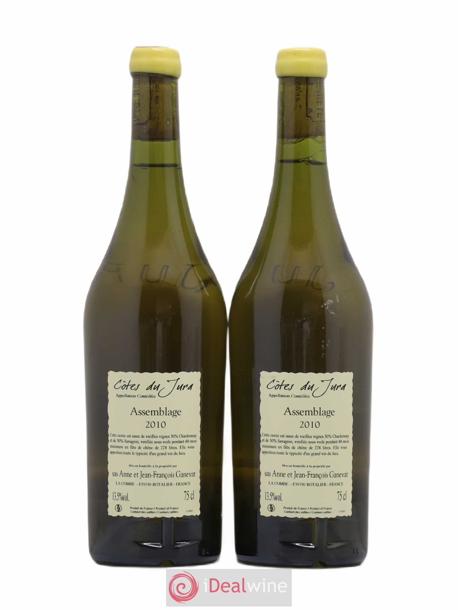 Côtes du Jura Cuvée de Garde Jean-François Ganevat (Domaine) 2010 - Lot de 2 bouteilles - 1