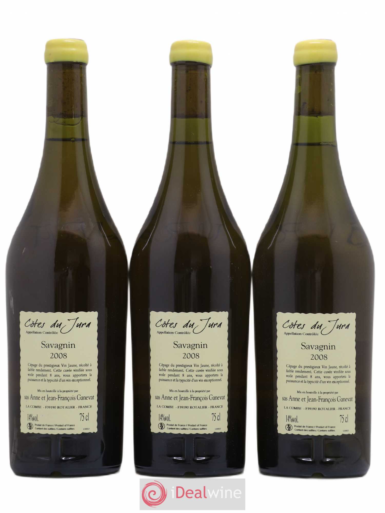 Côtes du Jura Cuvée Prestige Jean-François Ganevat (Domaine) 2008 - Lot de 3 bouteilles - 1