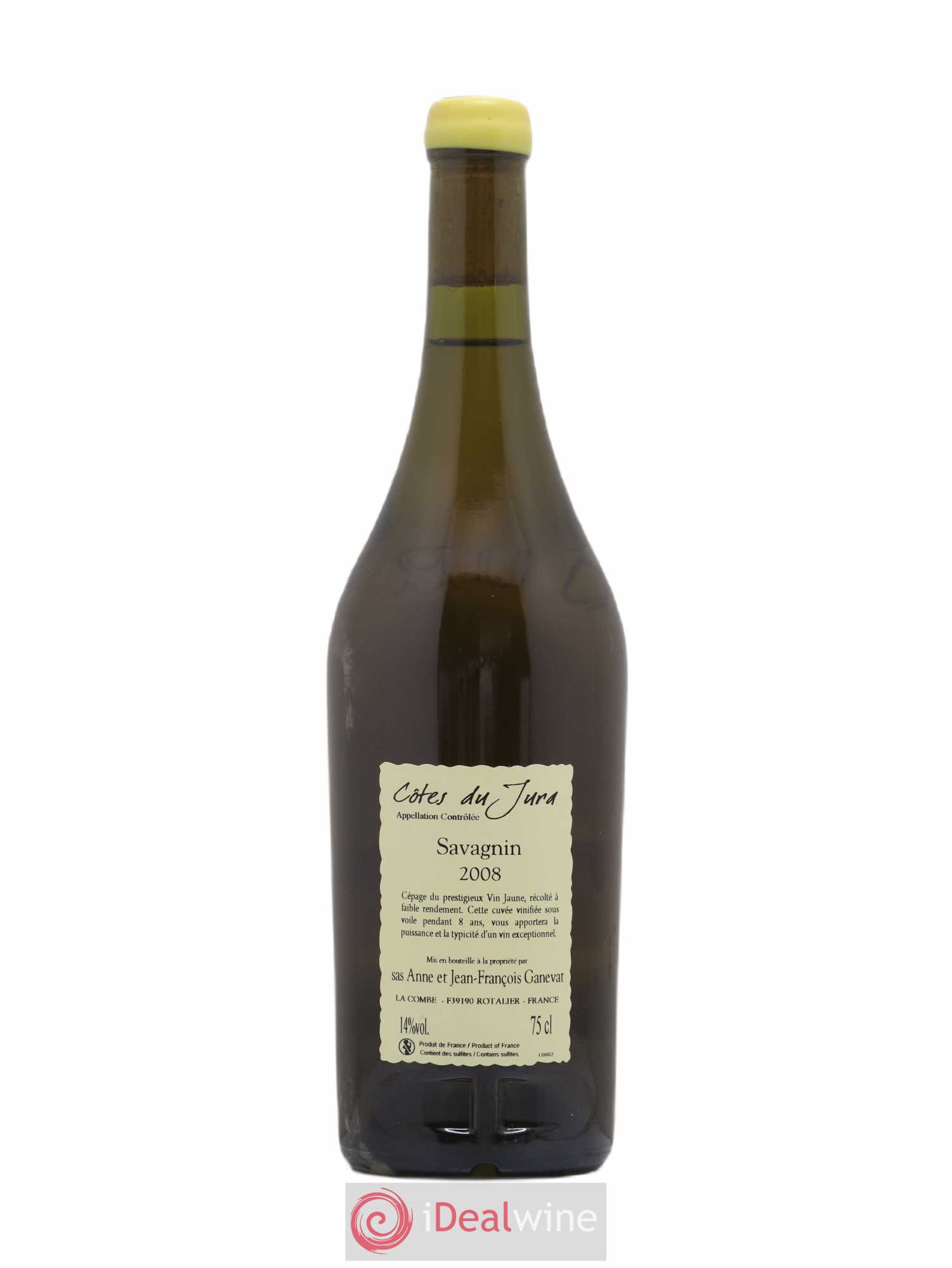 Côtes du Jura Cuvée Prestige Jean-François Ganevat (Domaine) 2008 - Lot de 1 bouteille - 1