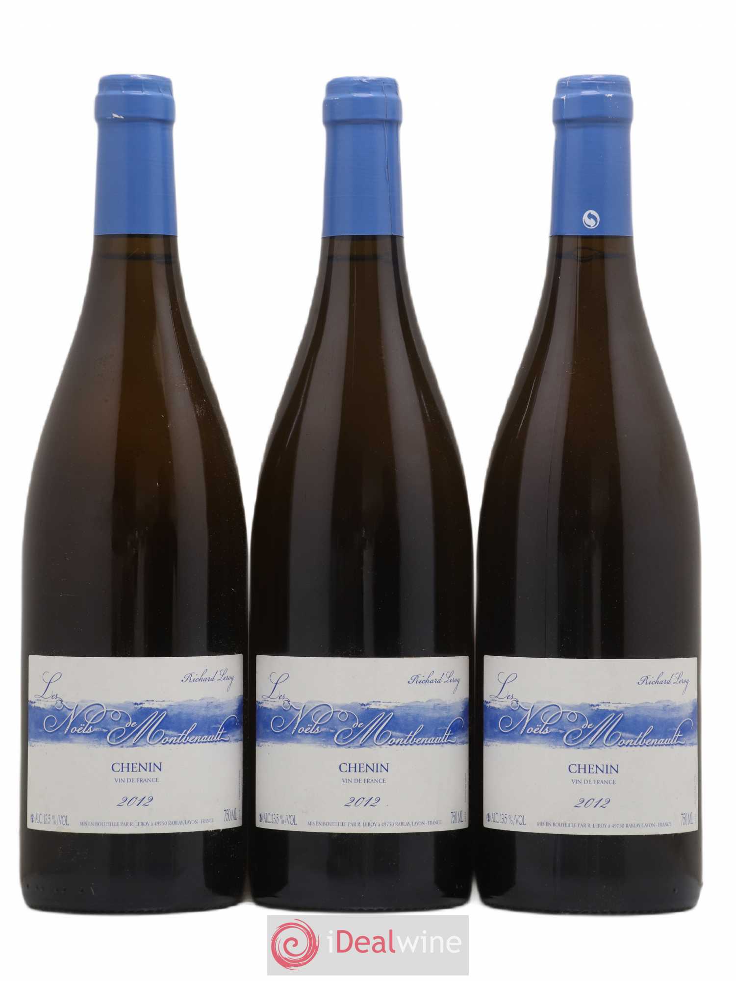 Vin de France Les Noëls de Montbenault Richard Leroy 2012 - Lot de 3 bouteilles - 0
