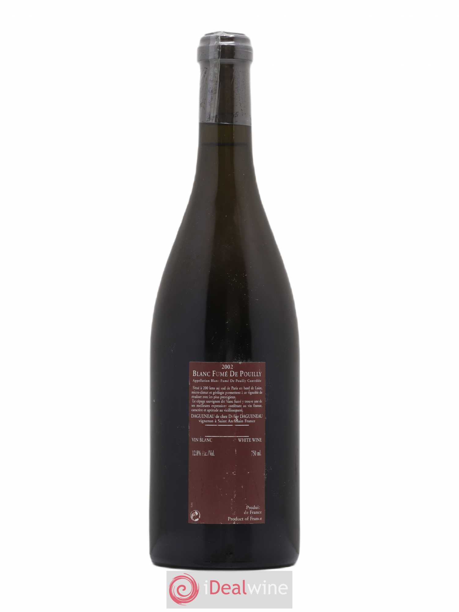 Vin de France (anciennement Pouilly-Fumé) Pur Sang Dagueneau (Domaine Didier - Louis-Benjamin) 2002 - Lot de 1 bouteille - 1