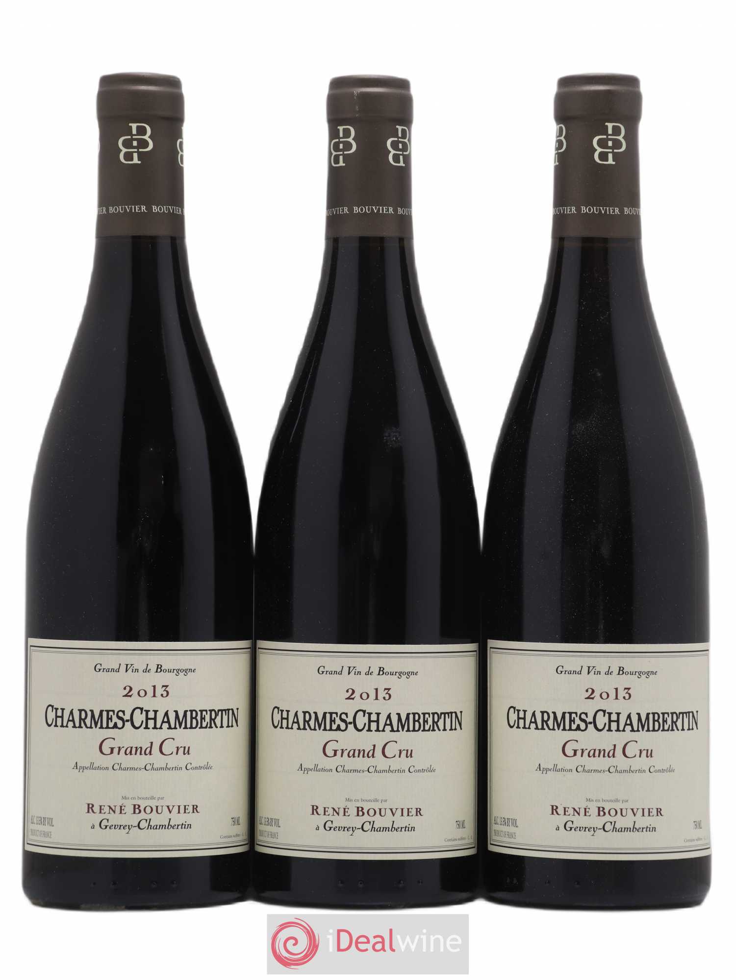 Charmes-Chambertin Grand Cru René Bouvier (Domaine) 2013 - Lot de 3 bouteilles - 0