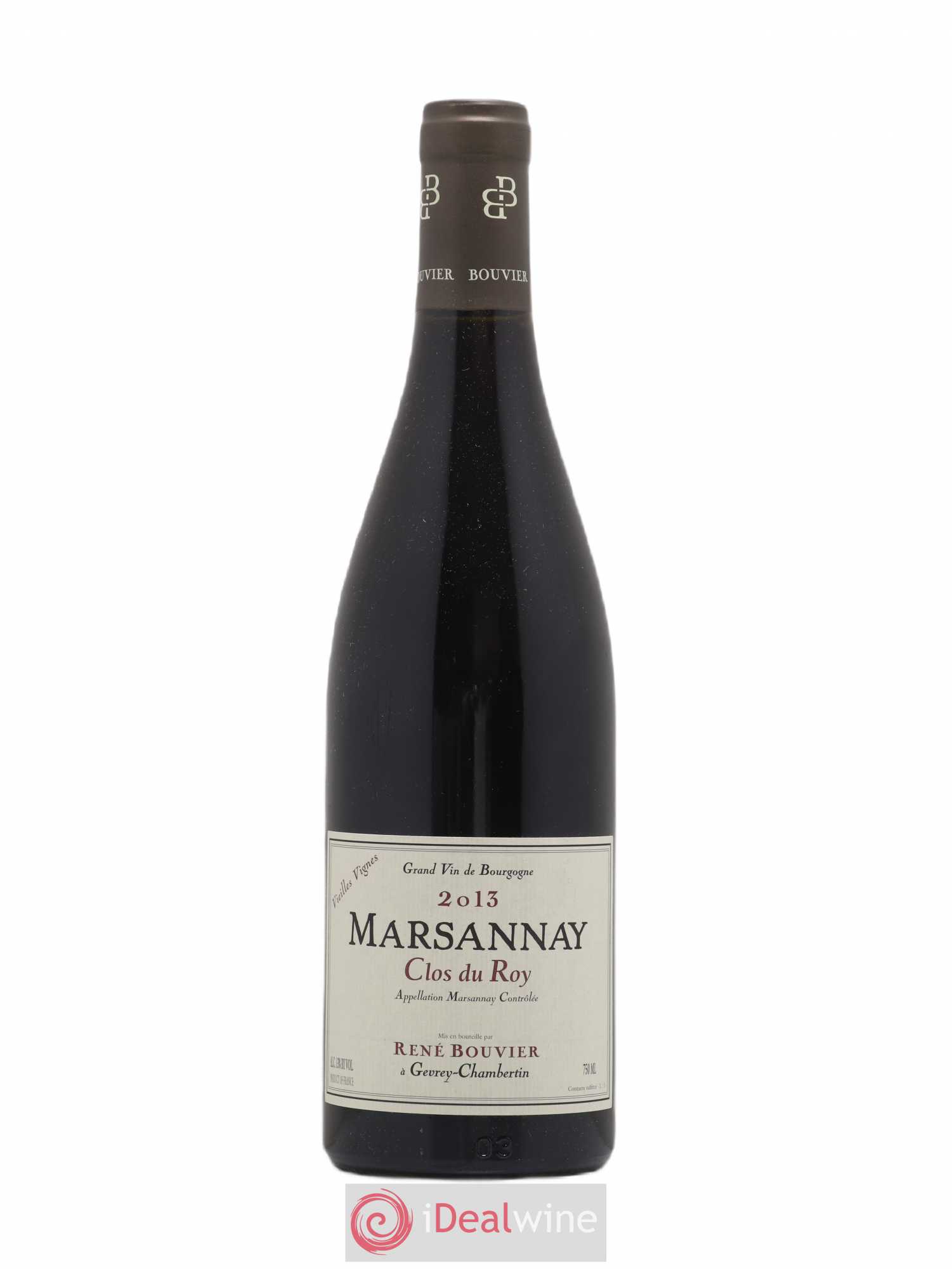 Marsannay Vieilles Vignes Clos du Roy René Bouvier (Domaine) 2013 - Lot de 1 bouteille - 0