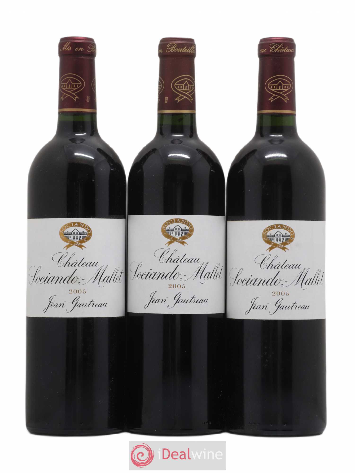 Château Sociando Mallet 2005 - Lot de 6 bouteilles - 1