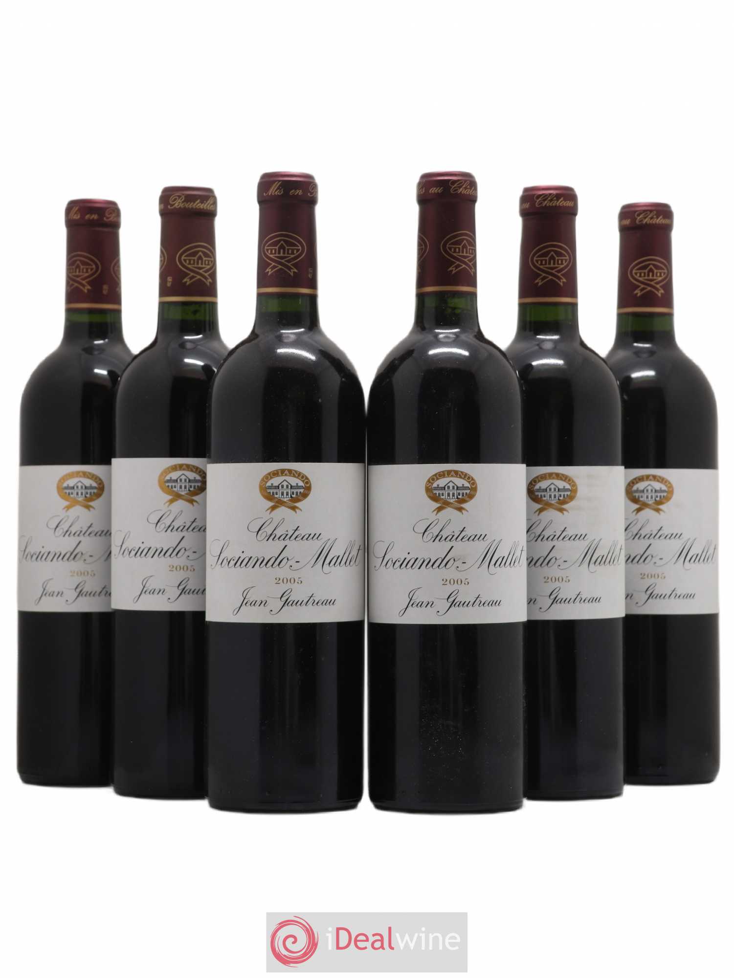 Château Sociando Mallet 2005 - Lot de 6 bouteilles - 0