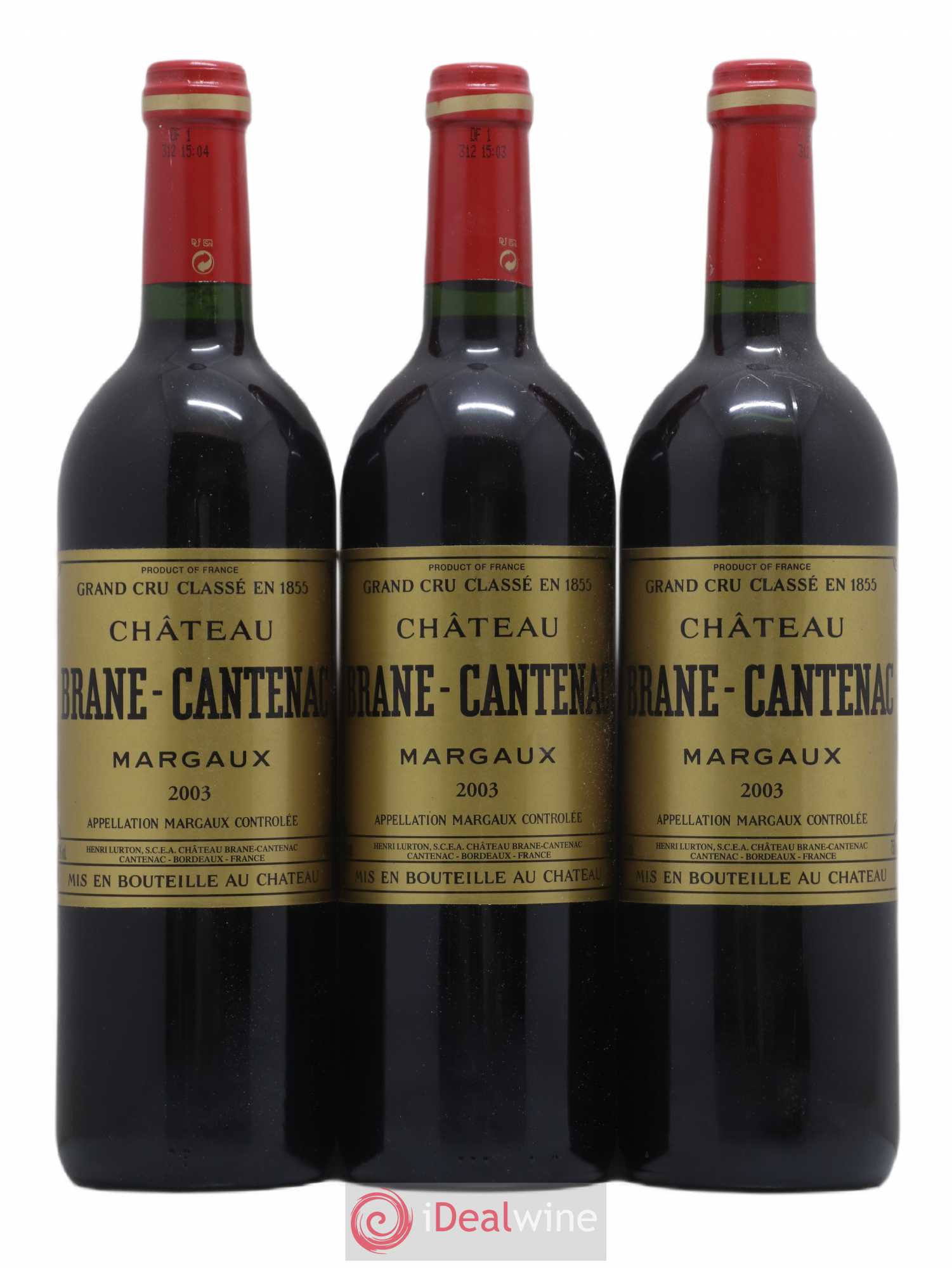 Château Brane Cantenac 2ème Grand Cru Classé 2003 - Lot de 6 bouteilles - 2