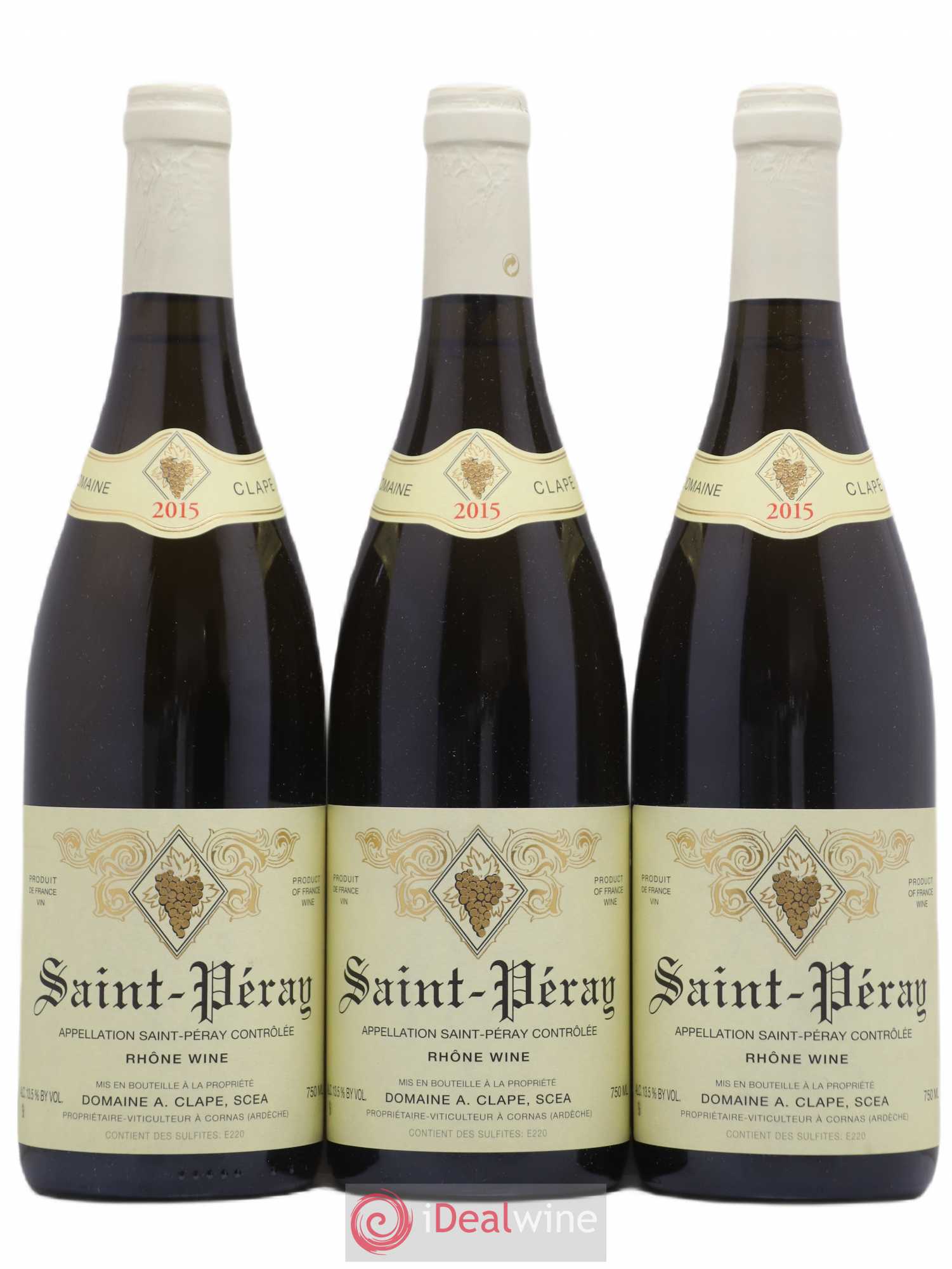 Saint-Péray Auguste Clape 2015 - Lot de 3 bouteilles - 0
