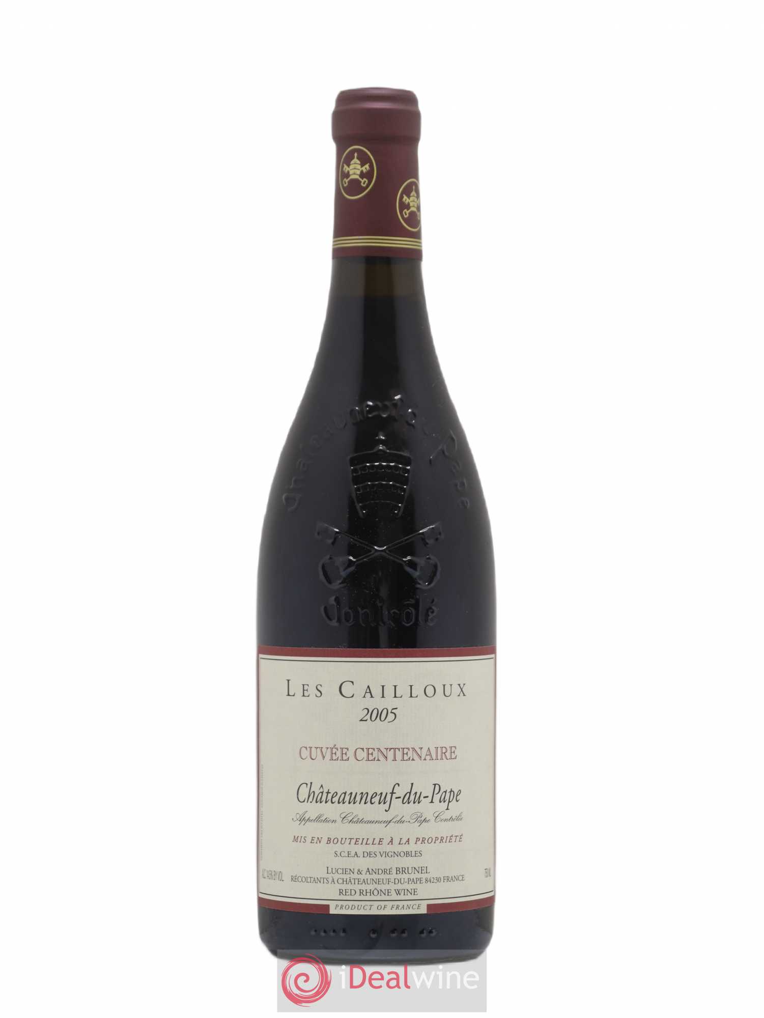 Châteauneuf-du-Pape Les Cailloux Cuvée Centenaire André Brunel 2005 - Posten von 1 Flasche - 0
