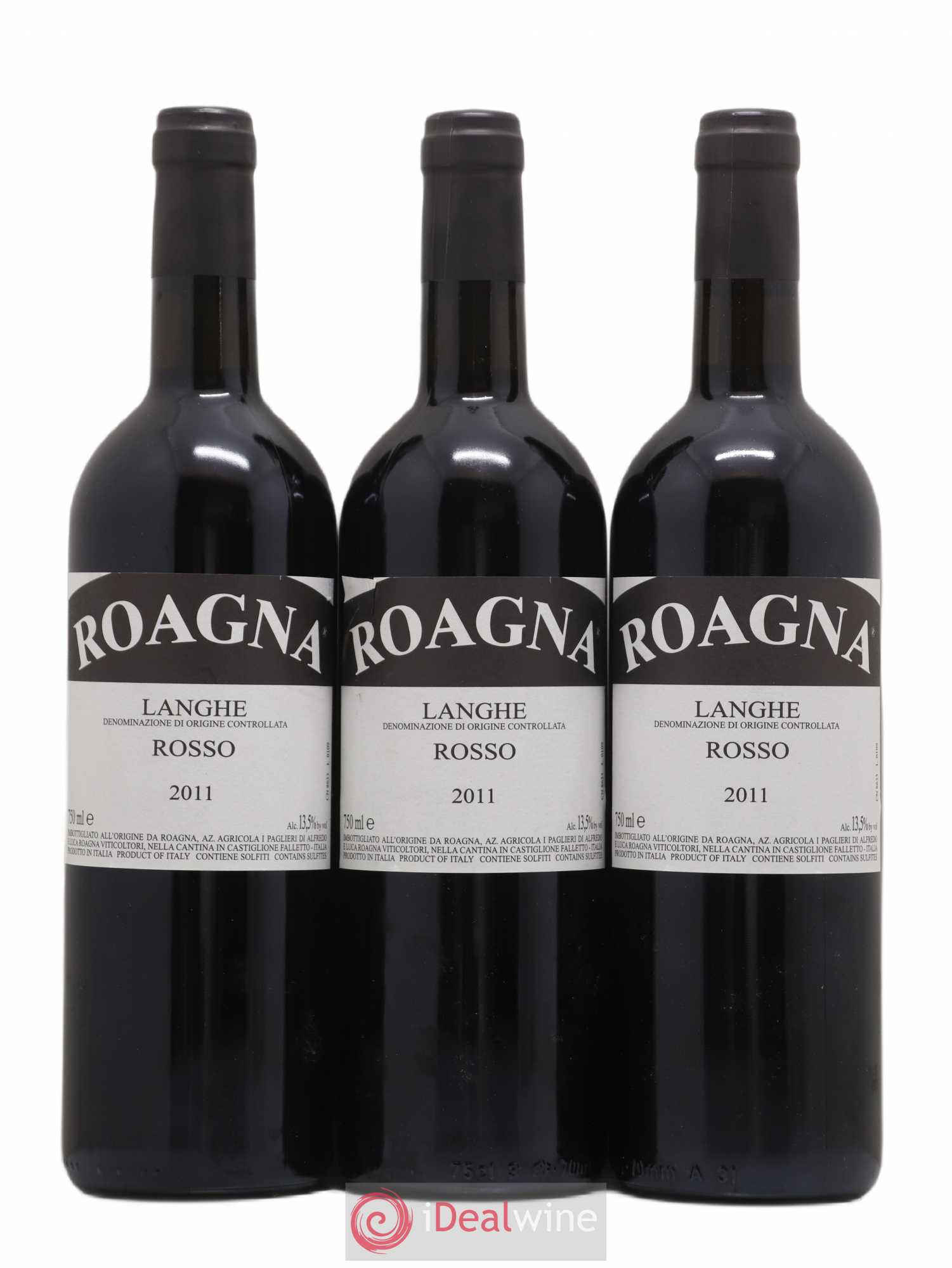Langhe DOC Rosso Roagna 2011 - Lot de 3 bouteilles - 0