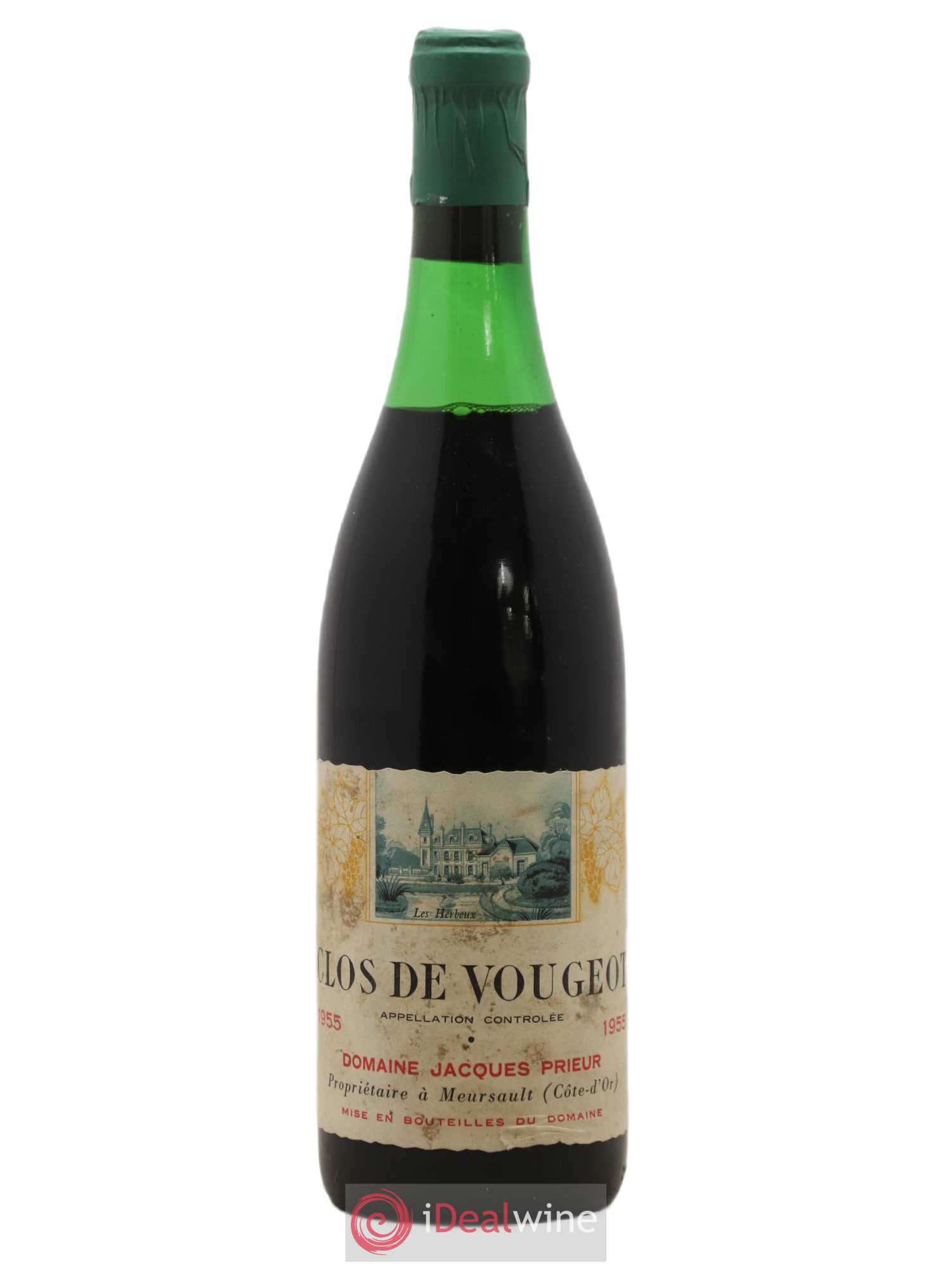 Clos de Vougeot Grand Cru Jacques Prieur (Domaine) 1955 - Lot de 1 bouteille - 0