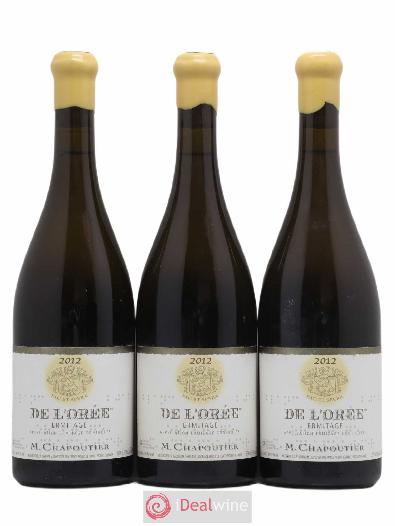 Hermitage Ermitage de l'Orée Chapoutier 2012 - Lot de 3 bouteilles - 0