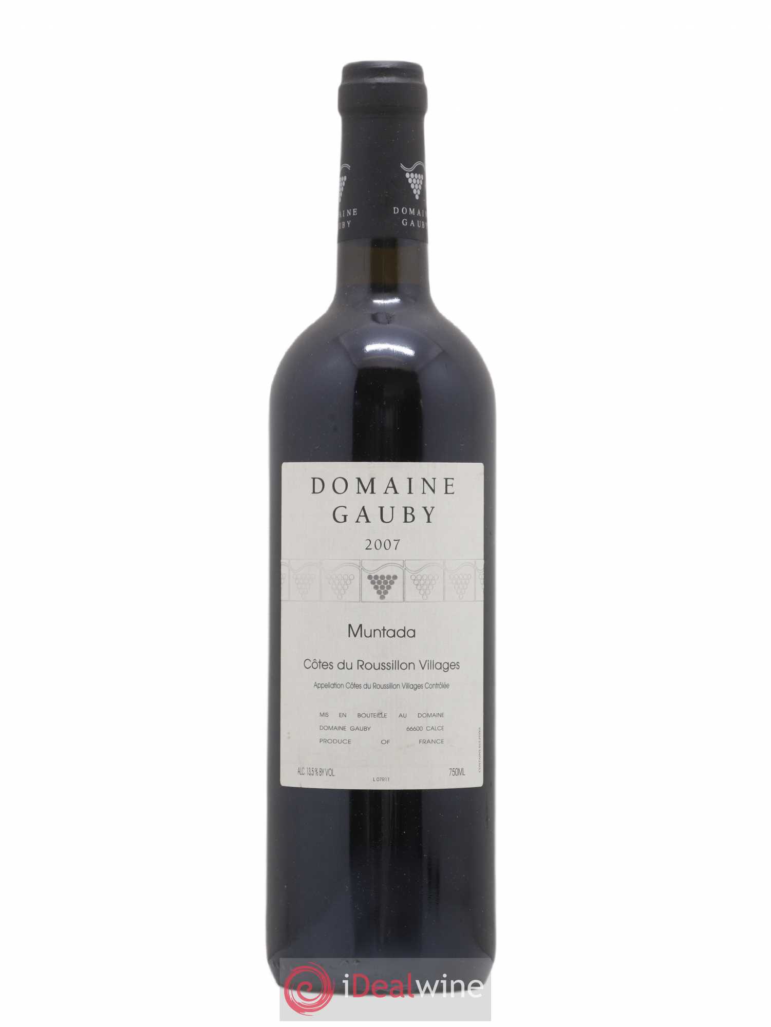 Côtes Catalanes (anciennement Côtes du Roussillon Villages) La Muntada Gauby (Domaine) 2007 - Lot de 1 bouteille - 0
