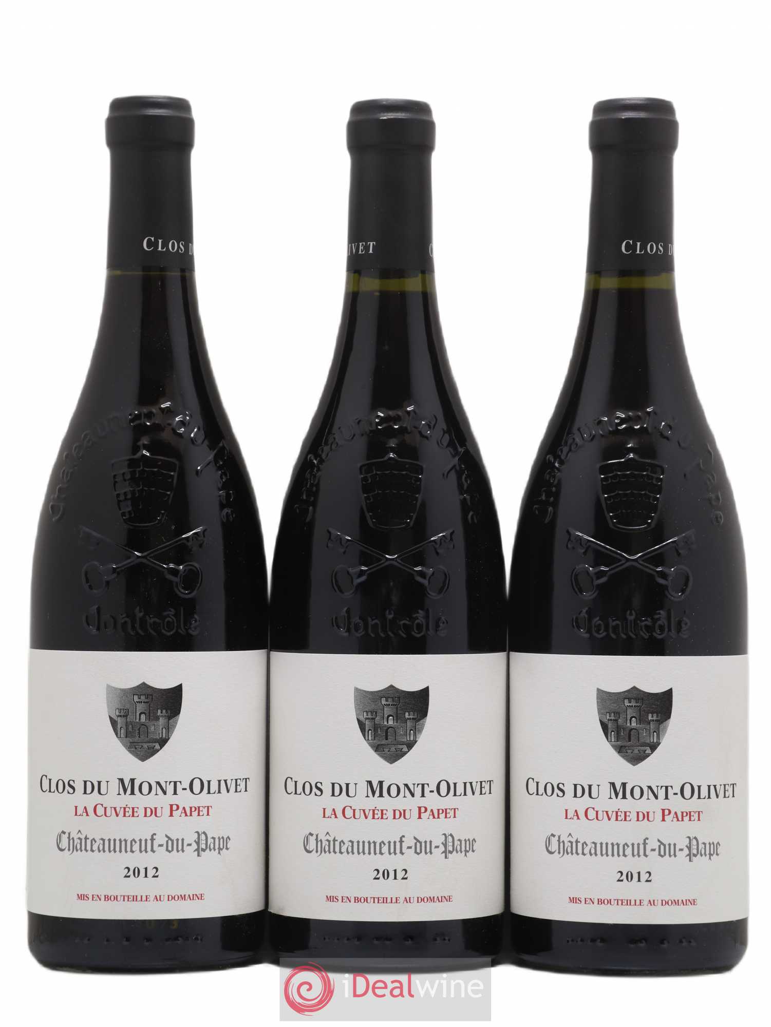 Châteauneuf-du-Pape Cuvée du Papet Clos du Mont-Olivet 2012 - Lot de 3 bouteilles - 0
