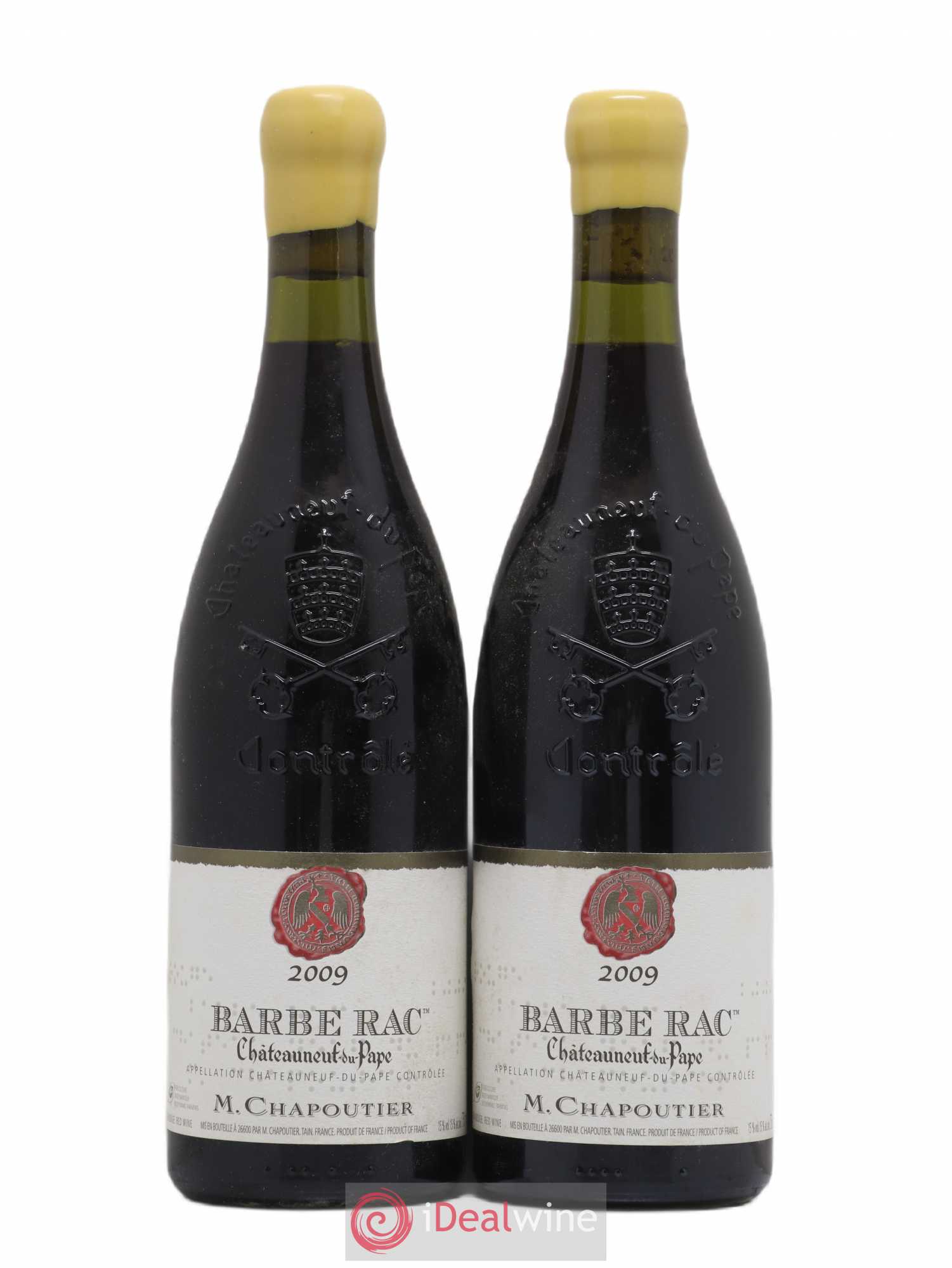 Châteauneuf-du-Pape Barbe Rac Chapoutier 2009 - Lot de 2 bouteilles - 0