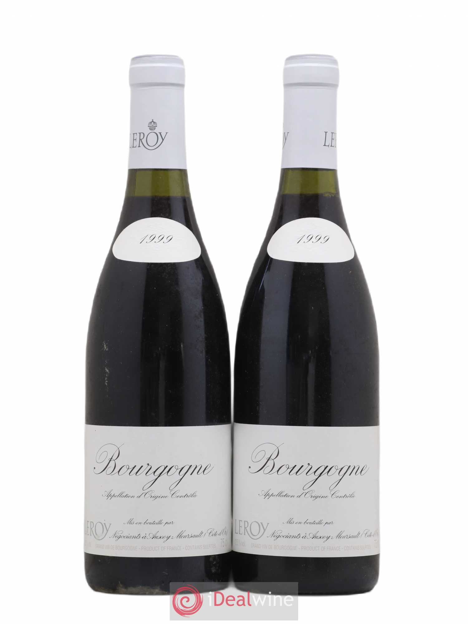 Bourgogne Leroy SA 1999 - Lot de 2 bouteilles - 0
