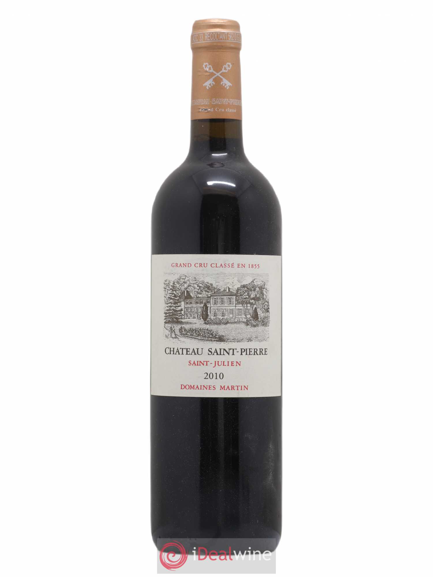 Château Saint-Pierre 4ème Grand Cru Classé 2010 - Lot de 1 bouteille - 0
