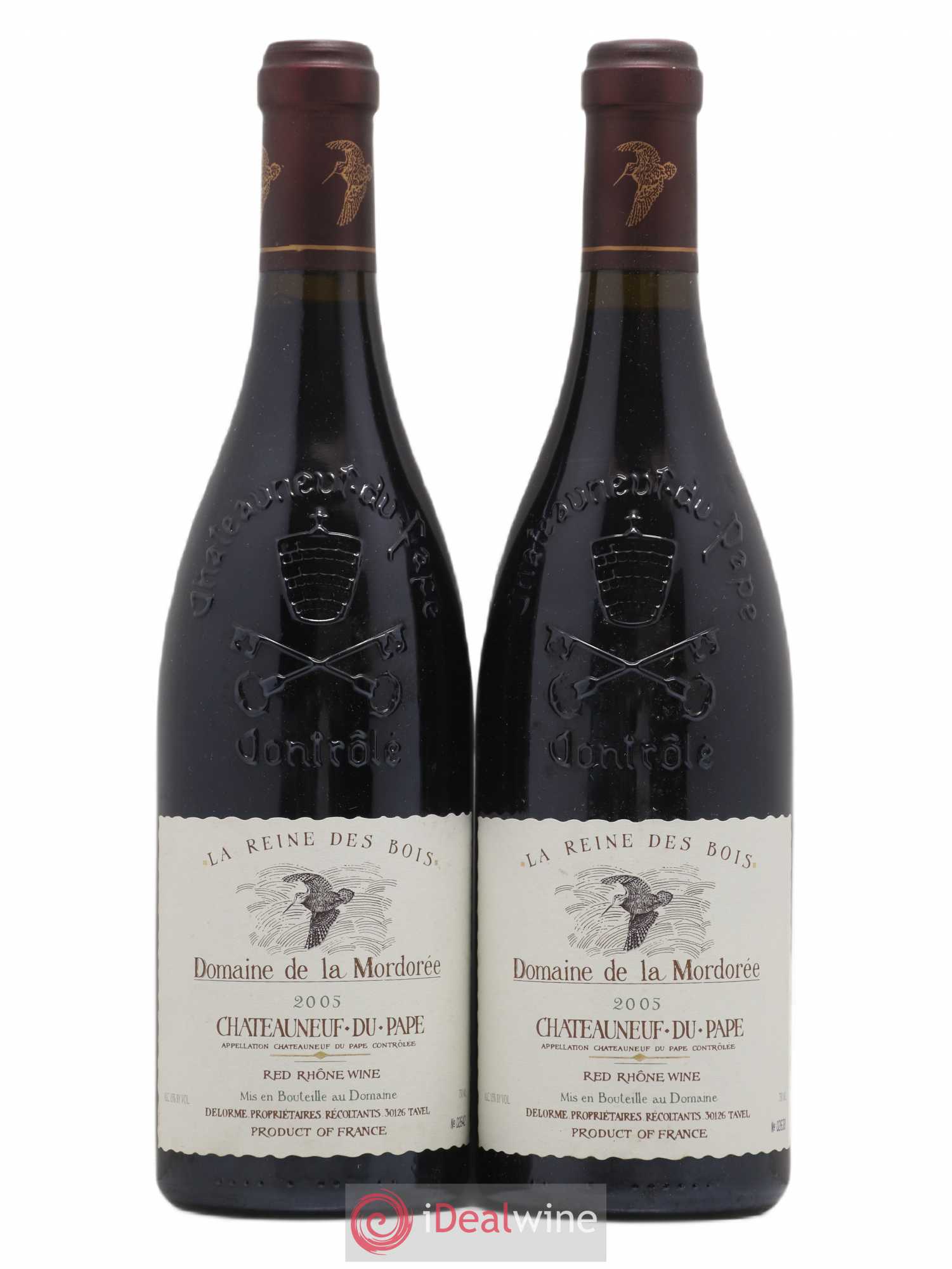 Châteauneuf-du-Pape Cuvée de la Reine des Bois La Mordorée (Domaine de) La Reine des Bois 2005 - Lot de 2 bouteilles - 0