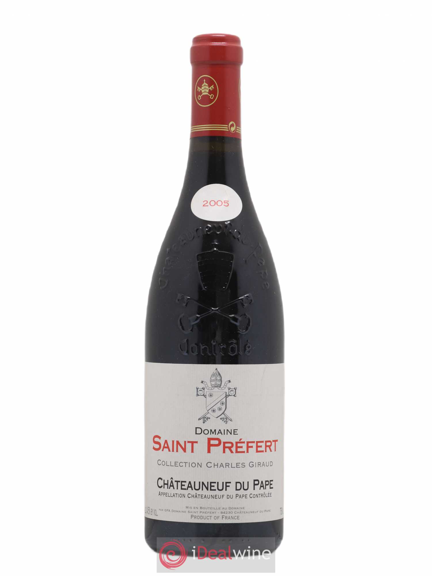 Châteauneuf-du-Pape Collection Charles Giraud Domaine Saint-Préfert 2005 - Lot de 1 bouteille - 0
