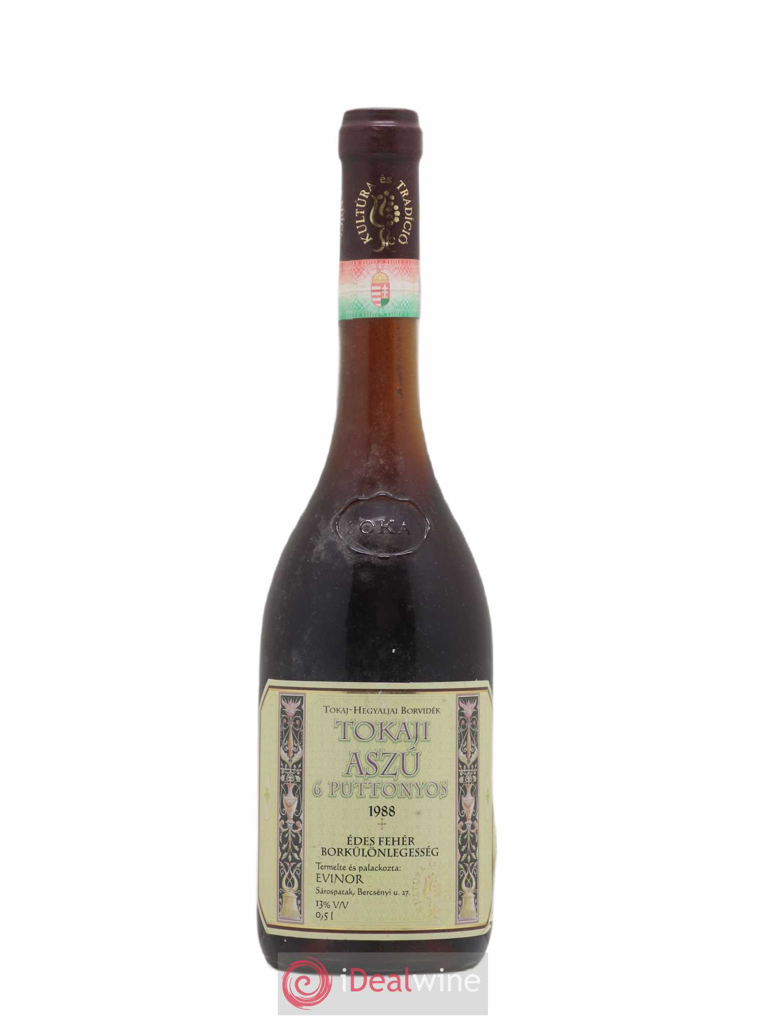 Tokaji Aszu 6 Puttonyos Edes Feher 50Cl 1988 - Posten von 1 Flasche - 0