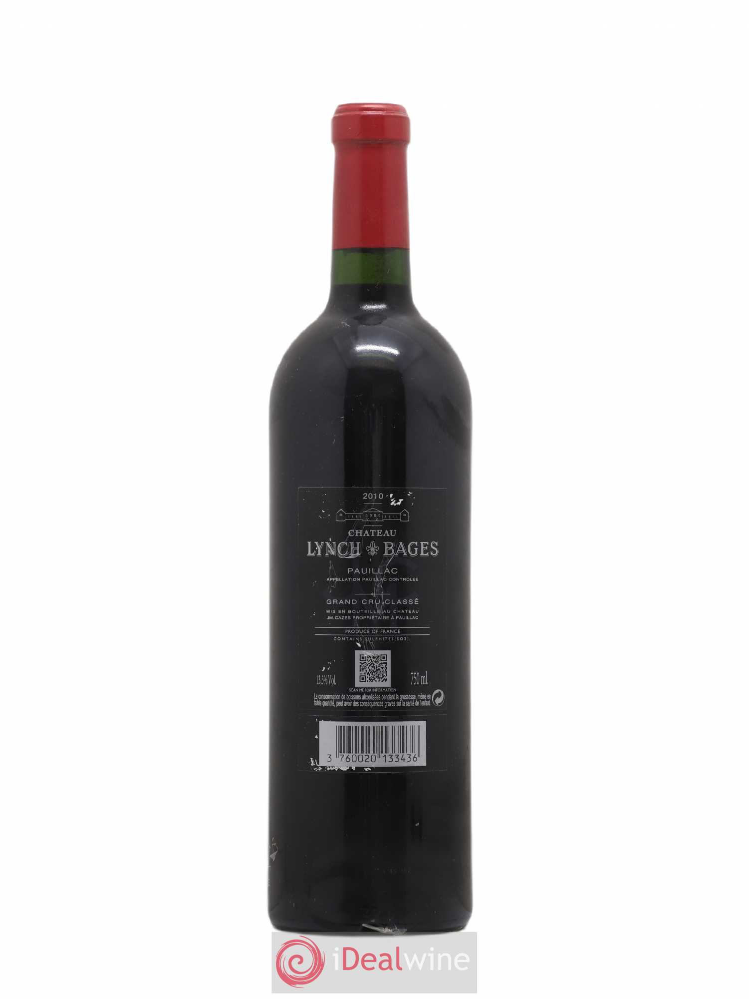 Château Lynch Bages 5ème Grand Cru Classé 2010 - Lot de 1 bouteille - 1