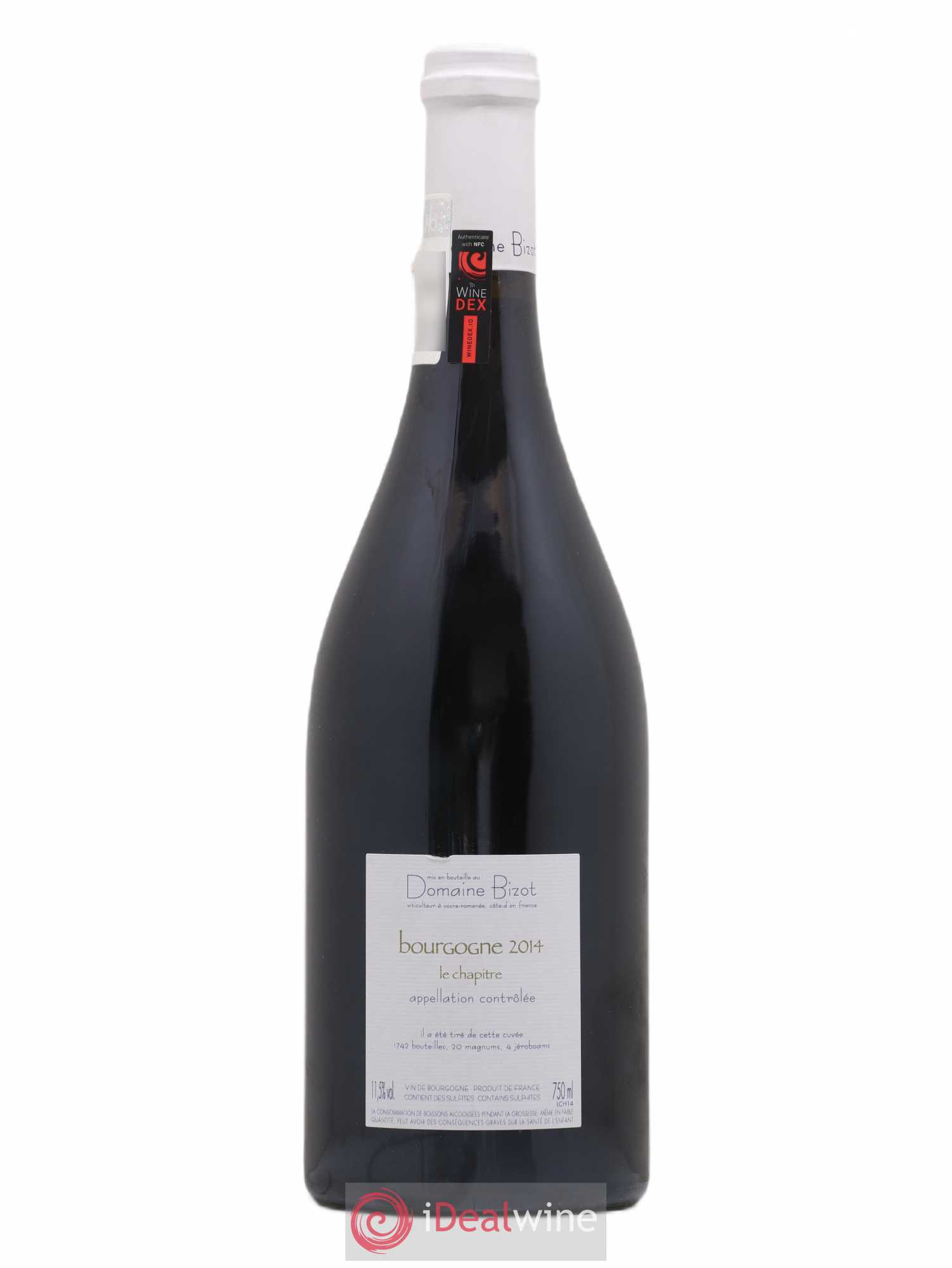 Bourgogne Le Chapitre Bizot (Domaine) 2014 - Posten von 1 Flasche - 1