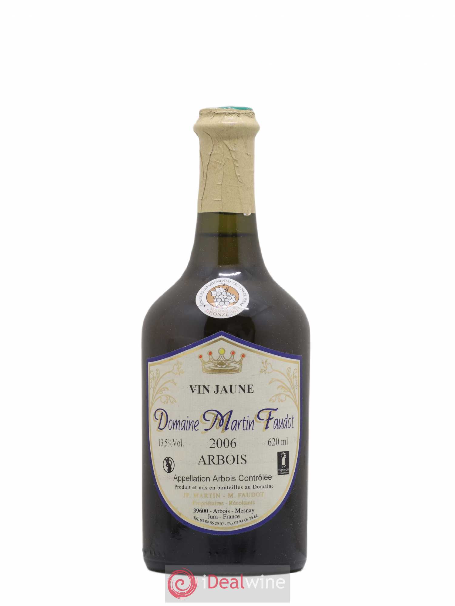 Arbois Vin Jaune Martin Faudot 2006 - Lot de 1 bouteille - 0