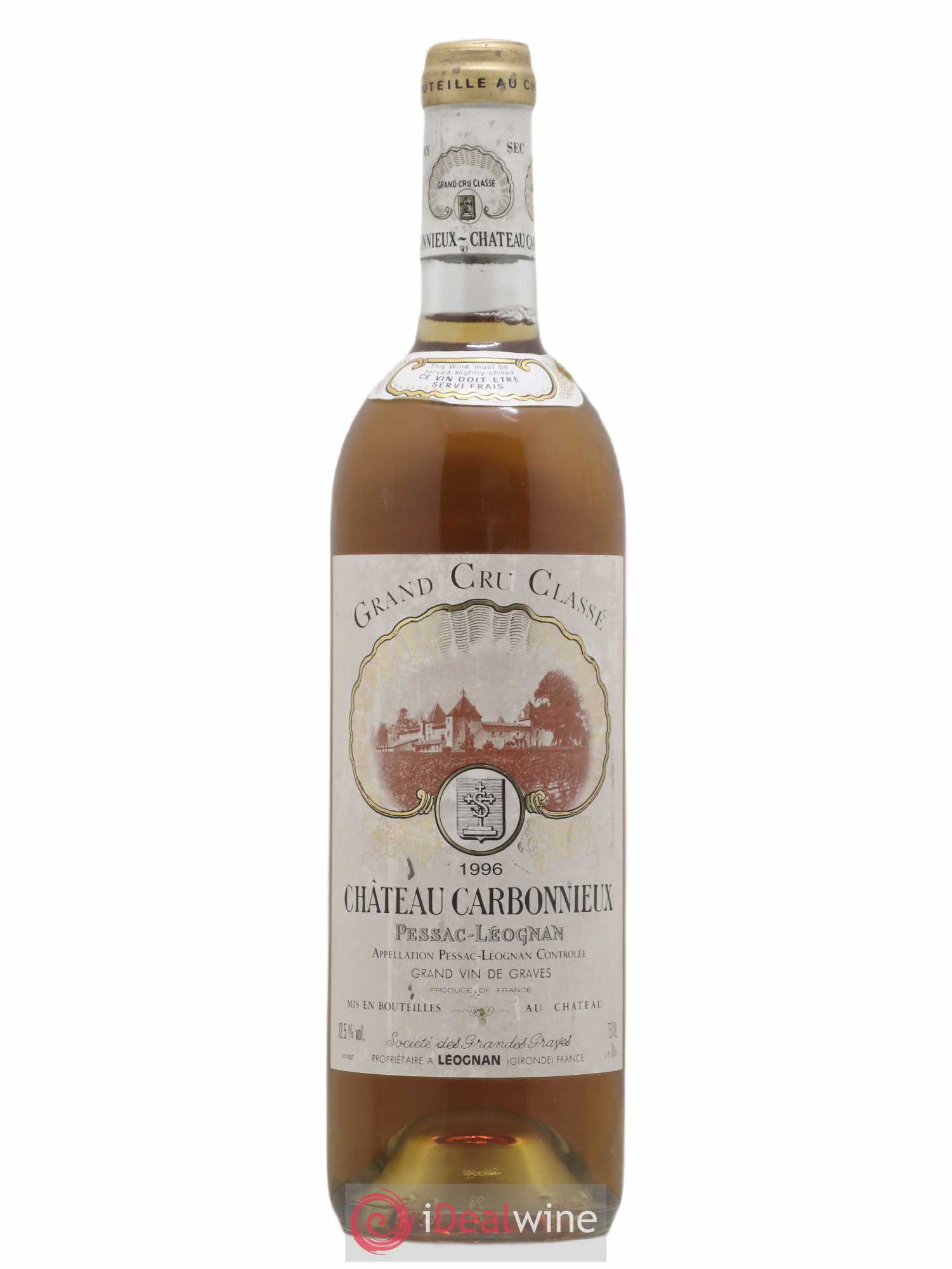 Château Carbonnieux Cru Classé de Graves 1996 - Lot de 1 bouteille - 0