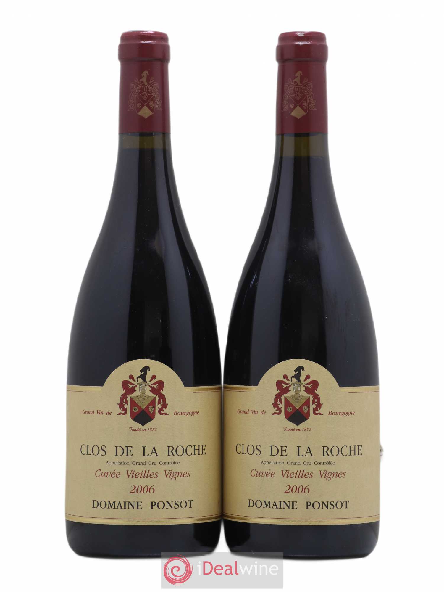 Clos de la Roche Grand Cru Vieilles Vignes Ponsot (Domaine) 2006 - Lot de 2 bouteilles - 0