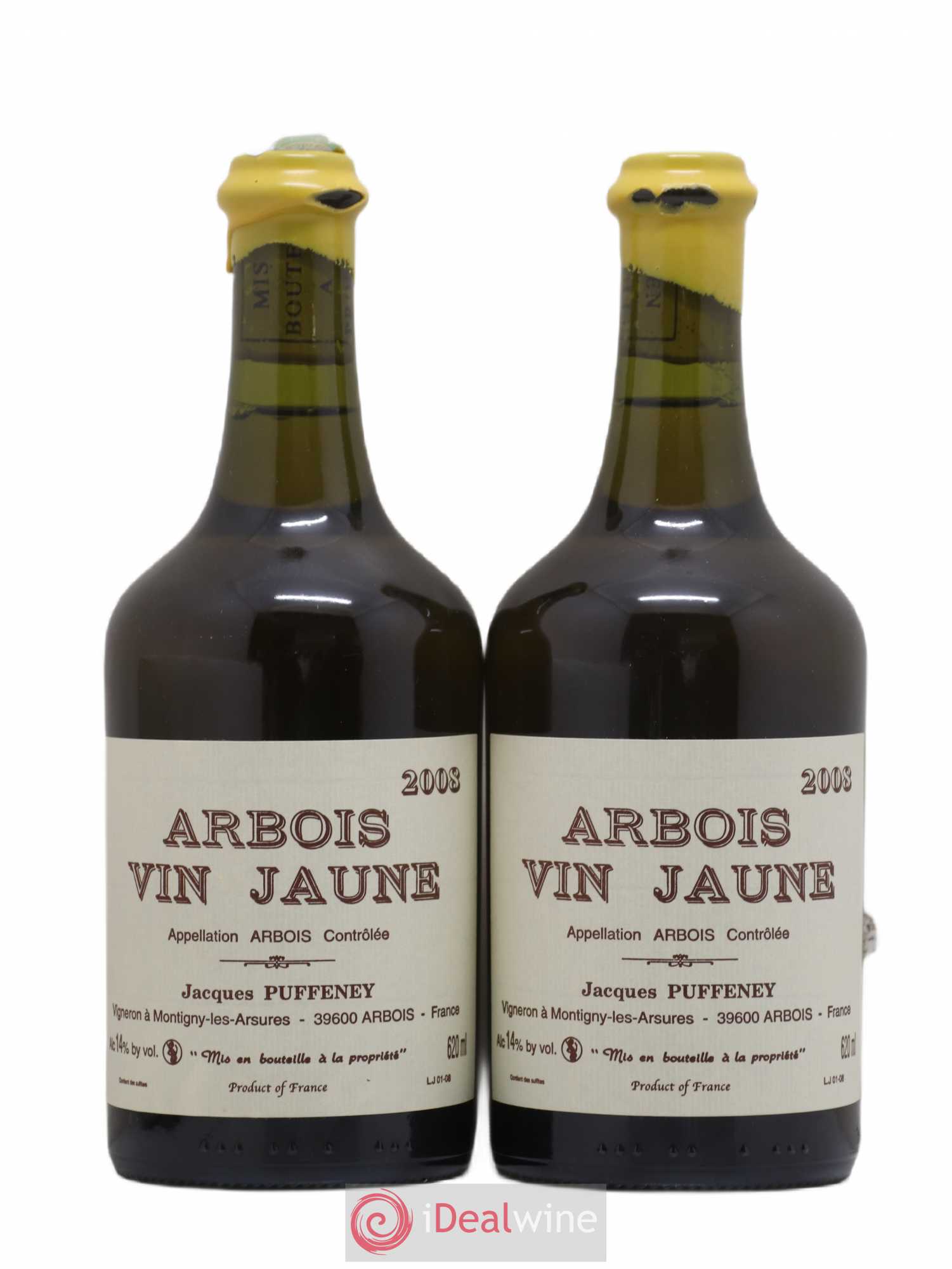 Arbois Vin Jaune Jacques Puffeney 2008 - Lot de 2 bouteilles - 0