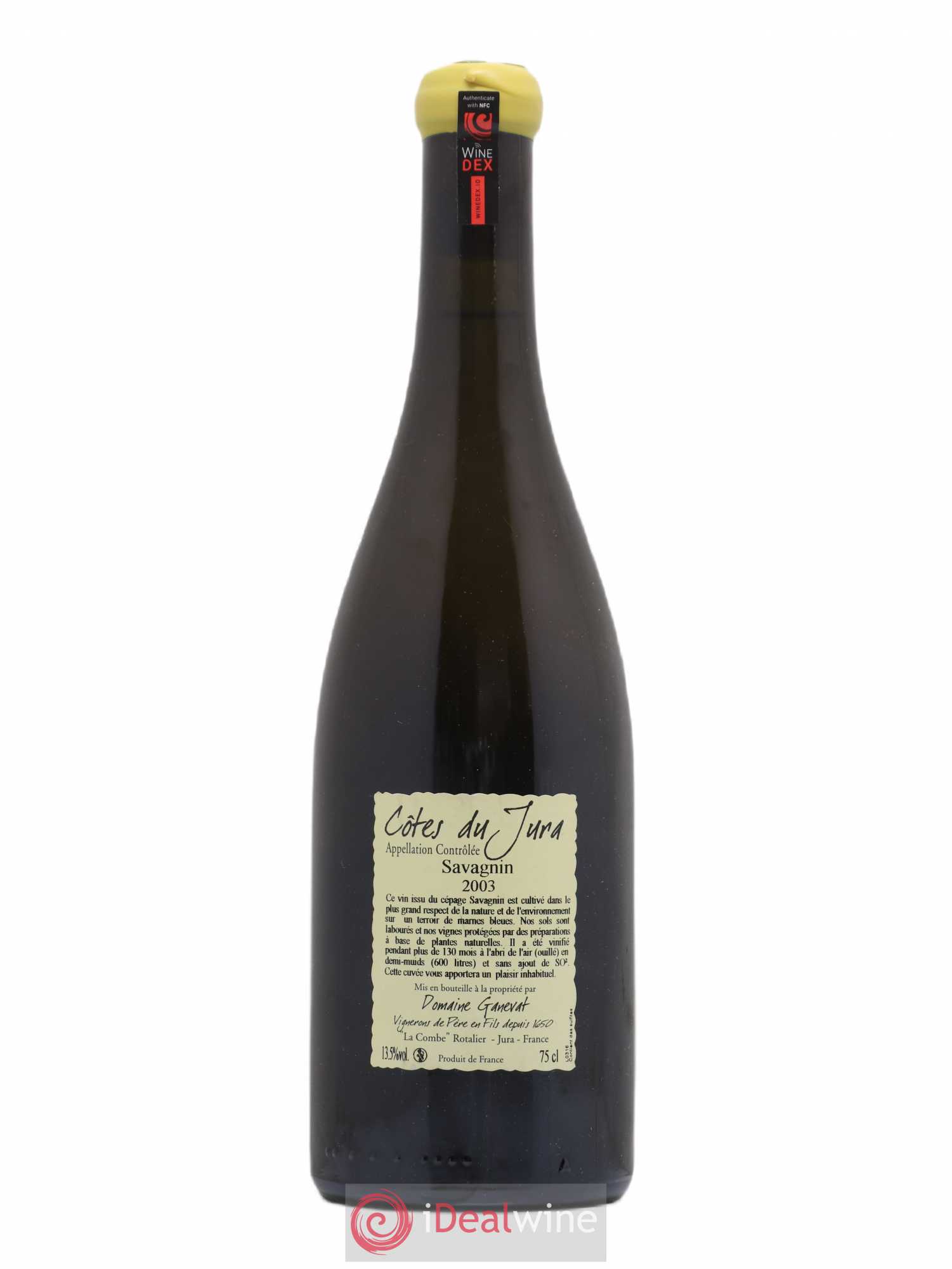 Côtes du Jura Les Vignes de mon Père Jean-François Ganevat (Domaine) 2003 - Lot de 1 bouteille - 1