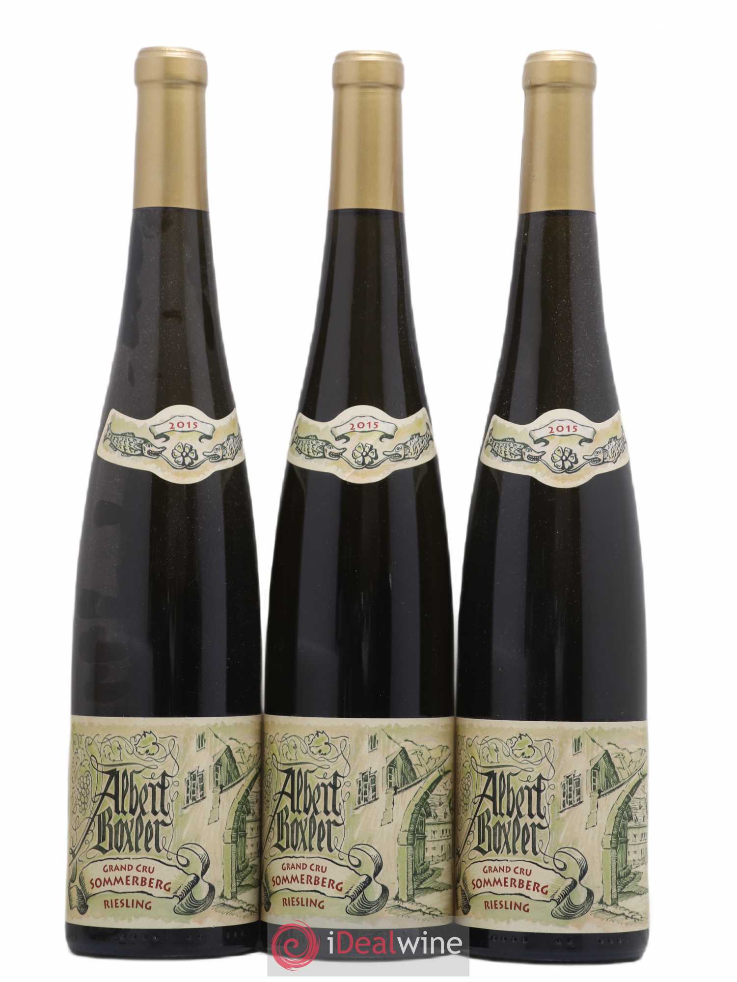 Alsace Riesling Grand Cru Sommerberg Albert Boxler 2015 - Lot de 3 bouteilles - 0