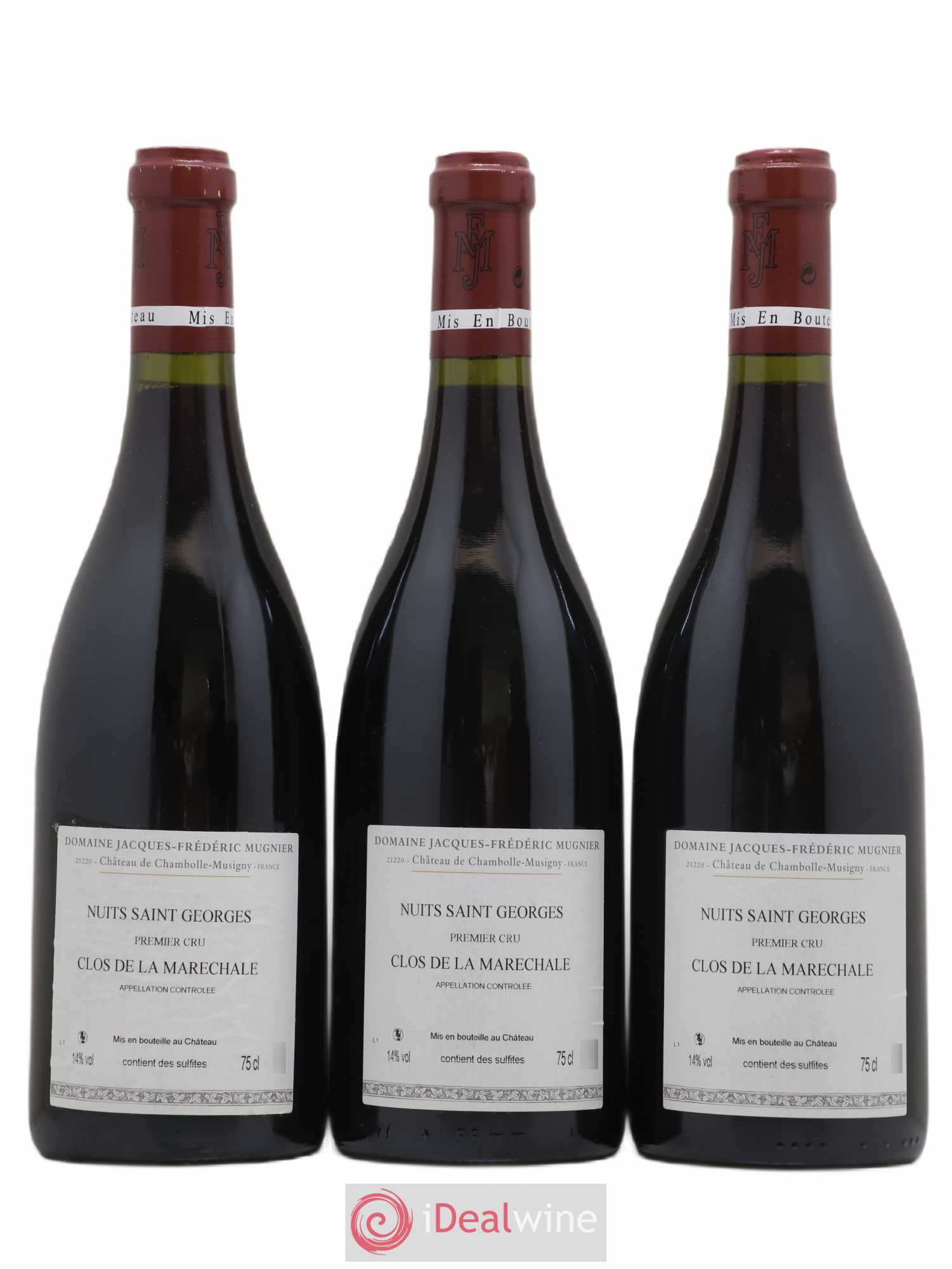 Nuits-Saint-Georges 1er Cru Clos de La Maréchale Jacques-Frédéric Mugnier 2009 - Lot de 3 bouteilles - 1