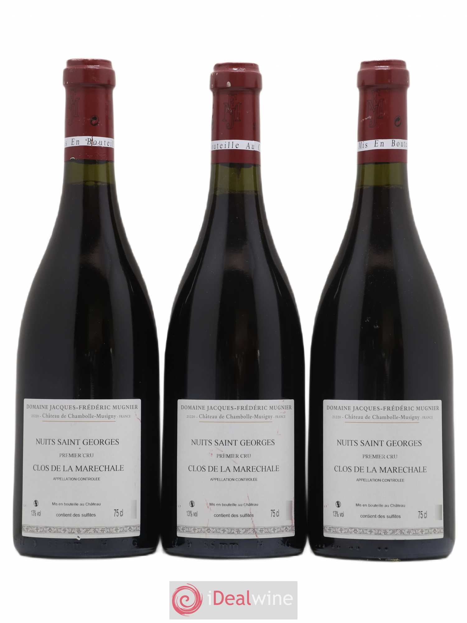 Nuits-Saint-Georges 1er Cru Clos de La Maréchale Jacques-Frédéric Mugnier 2010 - Lot de 3 bouteilles - 1
