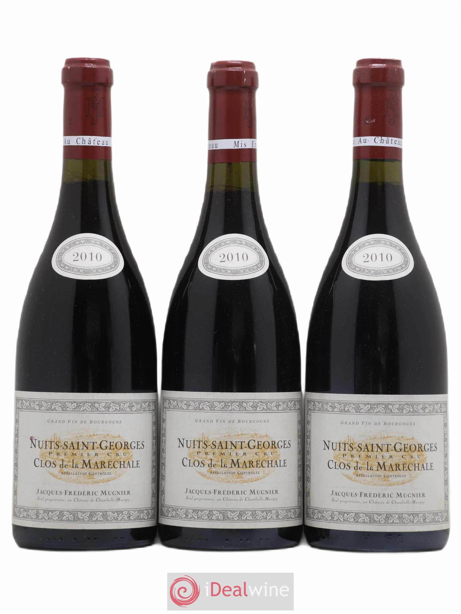 Nuits-Saint-Georges 1er Cru Clos de La Maréchale Jacques-Frédéric Mugnier 2010 - Lot de 3 bouteilles - 0
