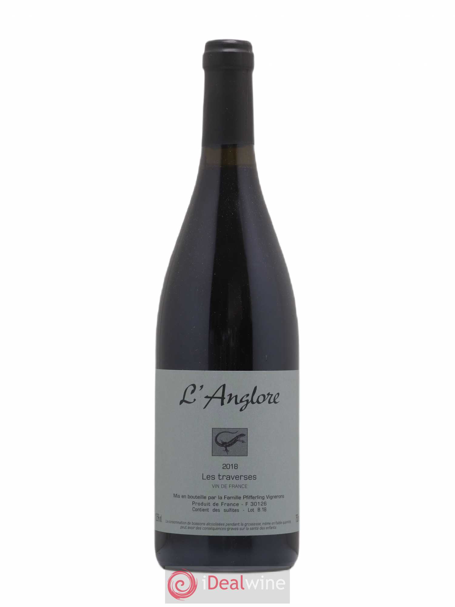 Vin de France Les Traverses L'Anglore 2018 - Lot de 1 bouteille - 0